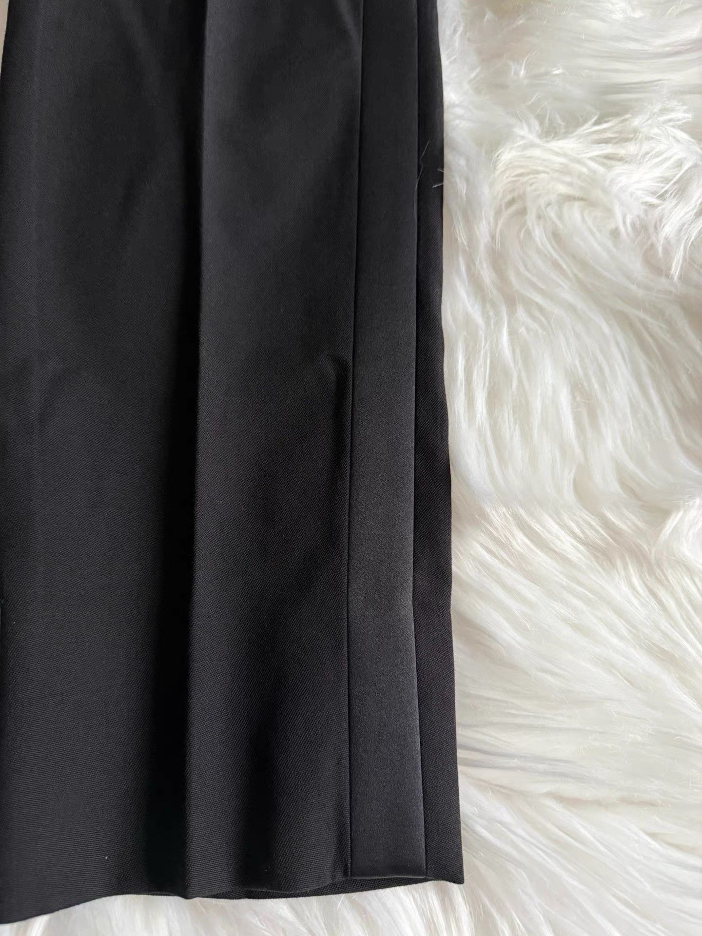 Saint Laurent Paris Black Straight-Leg Casual Pants Size 34 Size US 34 / EU 50 - 6 Thumbnail