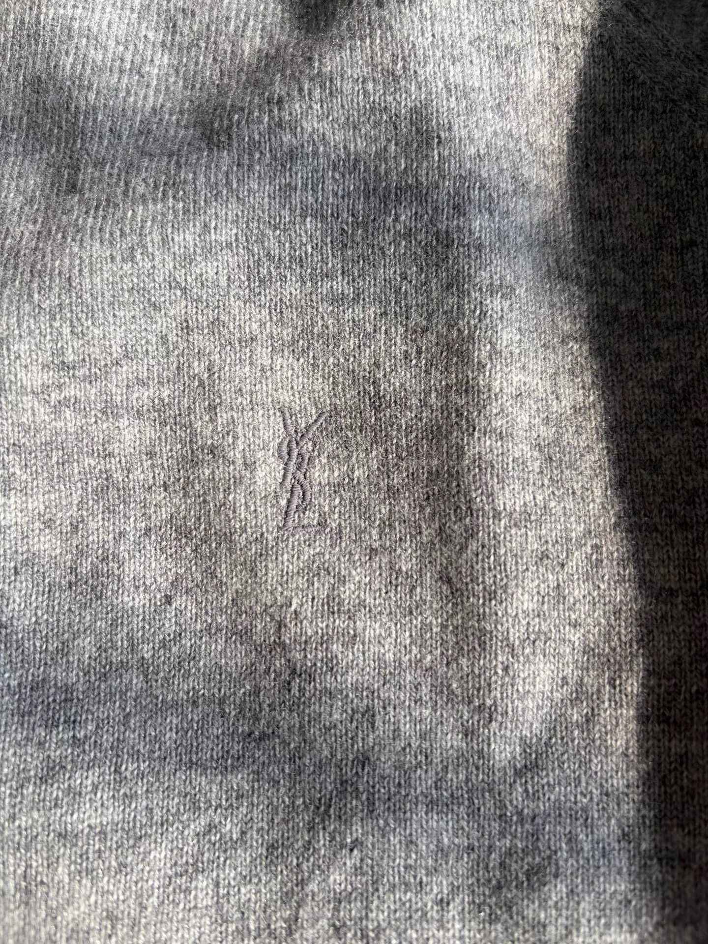 Saint Laurent Paris Gray Long-Sleeve Knit Sweater Size L Size US L / EU 52-54 / 3 - 7 Thumbnail