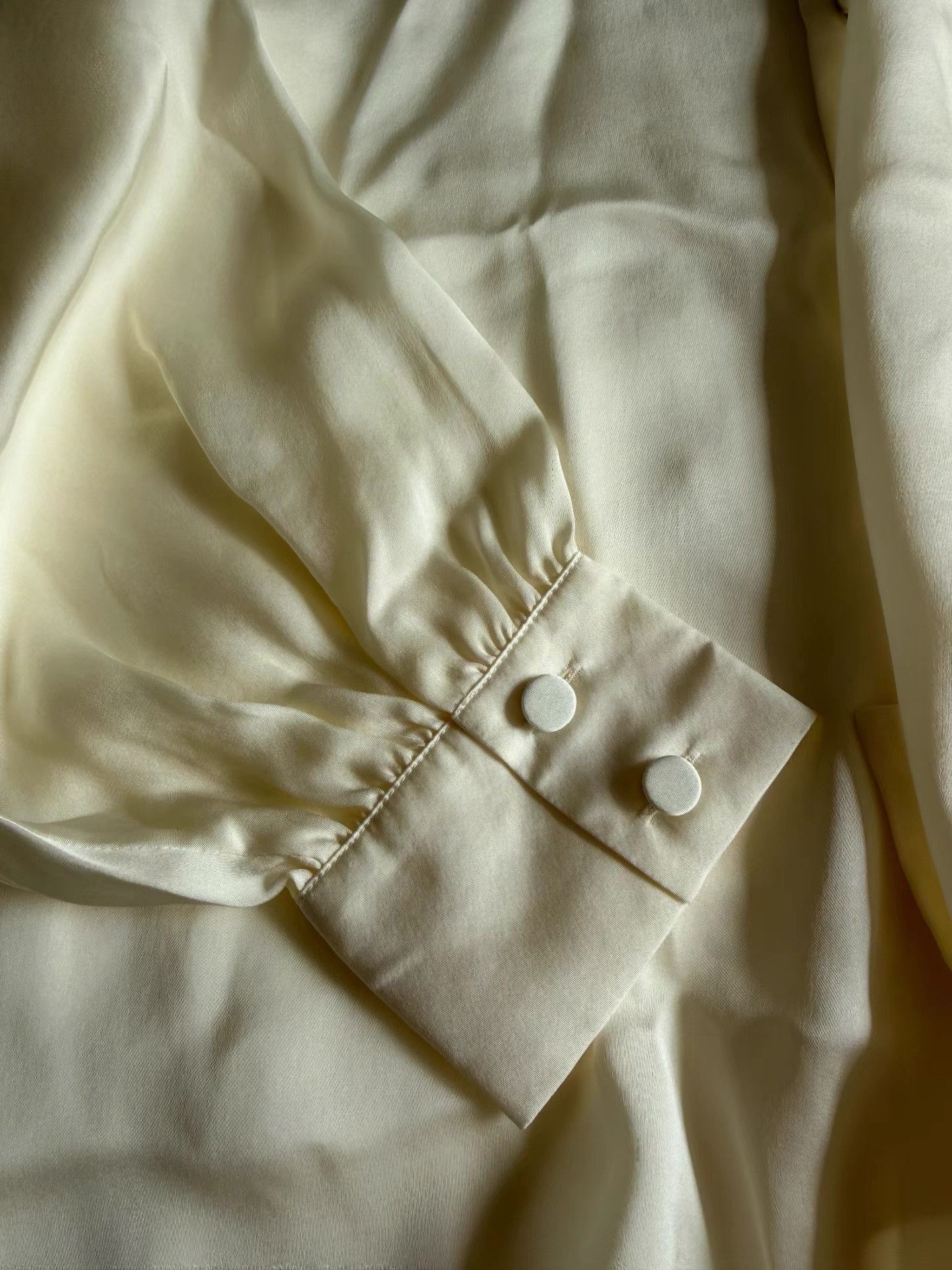 Saint Laurent Paris White Long Sleeve Button Up Shirt Size US L / EU 52-54 / 3 - 5 Thumbnail