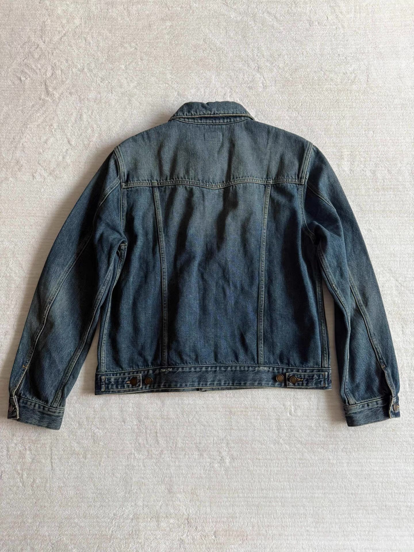 Saint Laurent Paris Blue Denim Jacket with Button Front Size US L / EU 52-54 / 3 - 8 Thumbnail