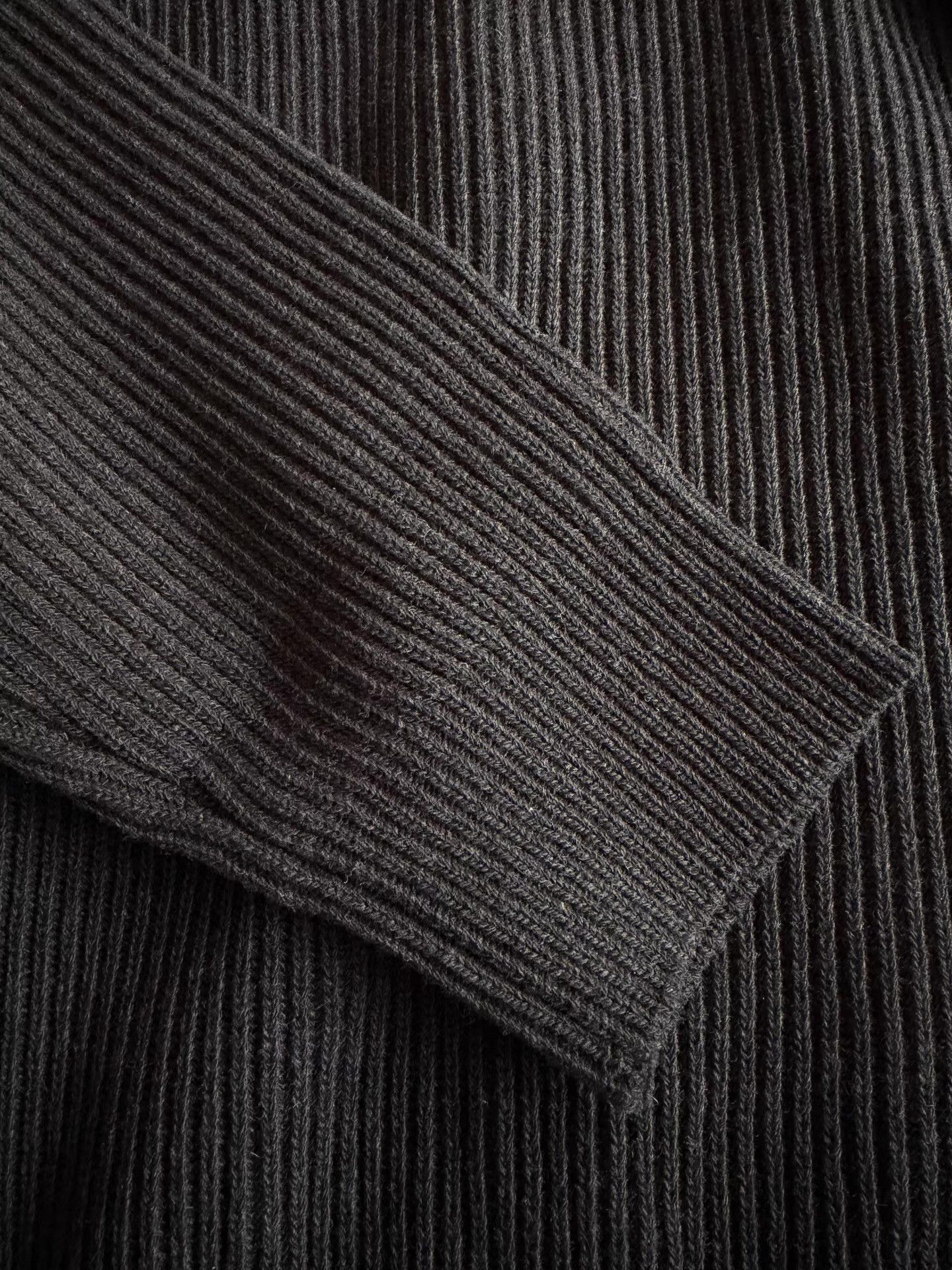 Auralee Black Ribbed Long Sleeve Sweater - Size S Size US S / EU 44-46 / 1 - 8 Thumbnail