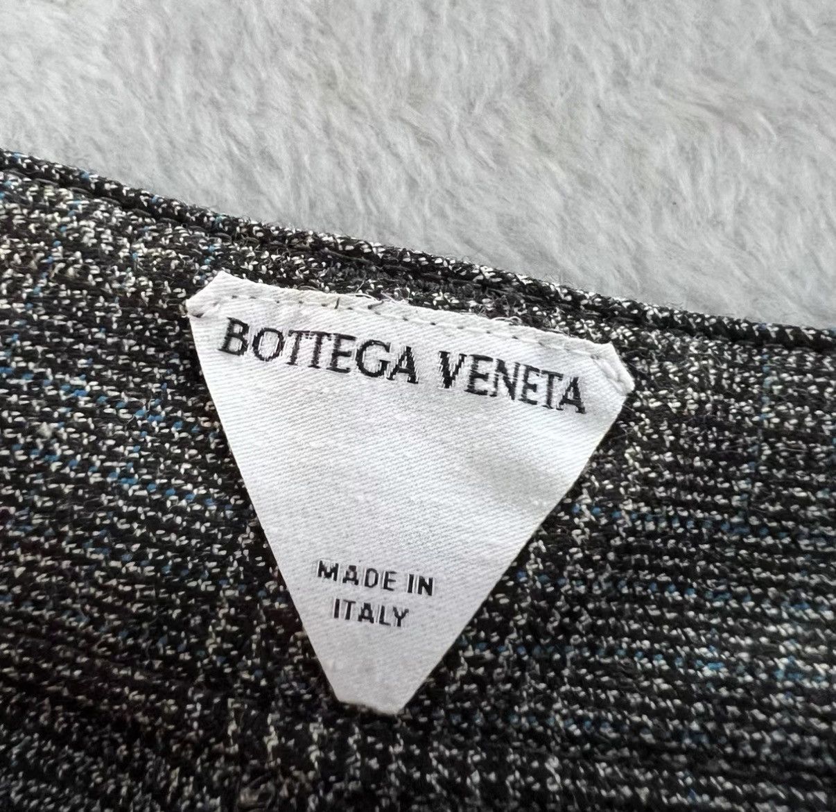 Bottega Veneta Gray Plaid High-Waisted Shorts Size 32 Size US 32 / EU 48 - 3 Thumbnail