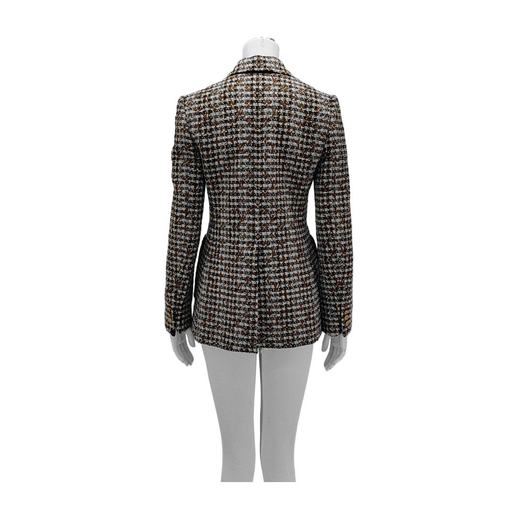 Louis Vuitton Louis Vuitton Tweed Monogram Badge Blazer Size 38 Size S / US 4 / IT 40 - 2 Thumbnail
