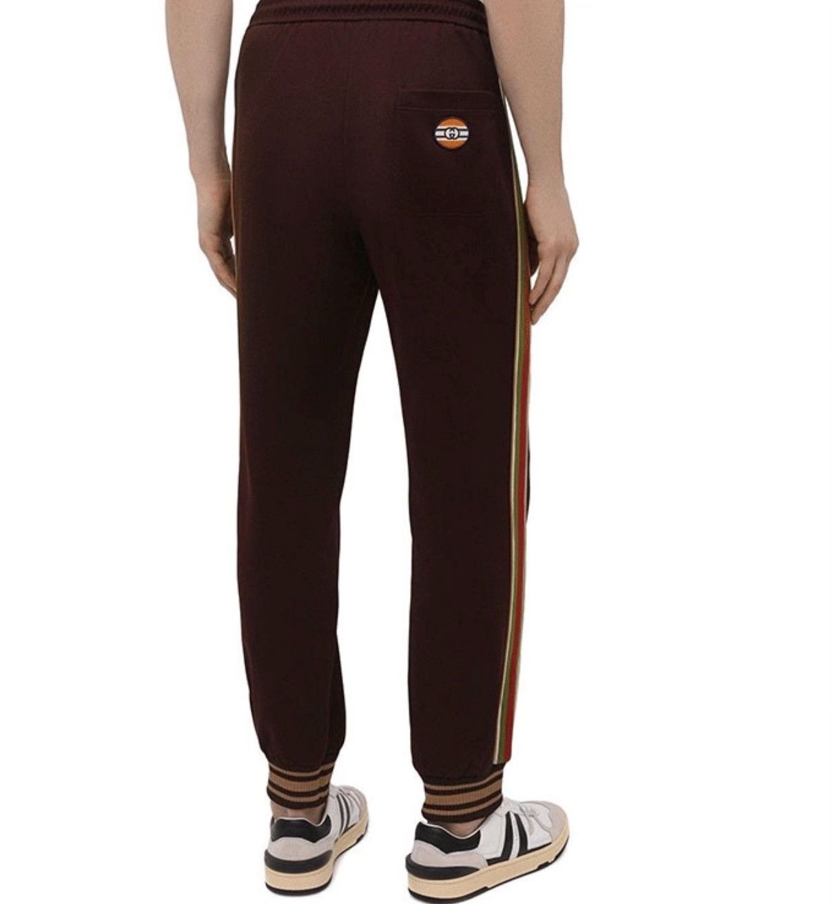 Gucci Gucci Brown Logo Stripe Sweatpants Size S Size US 30 / EU 46 - 10 Thumbnail