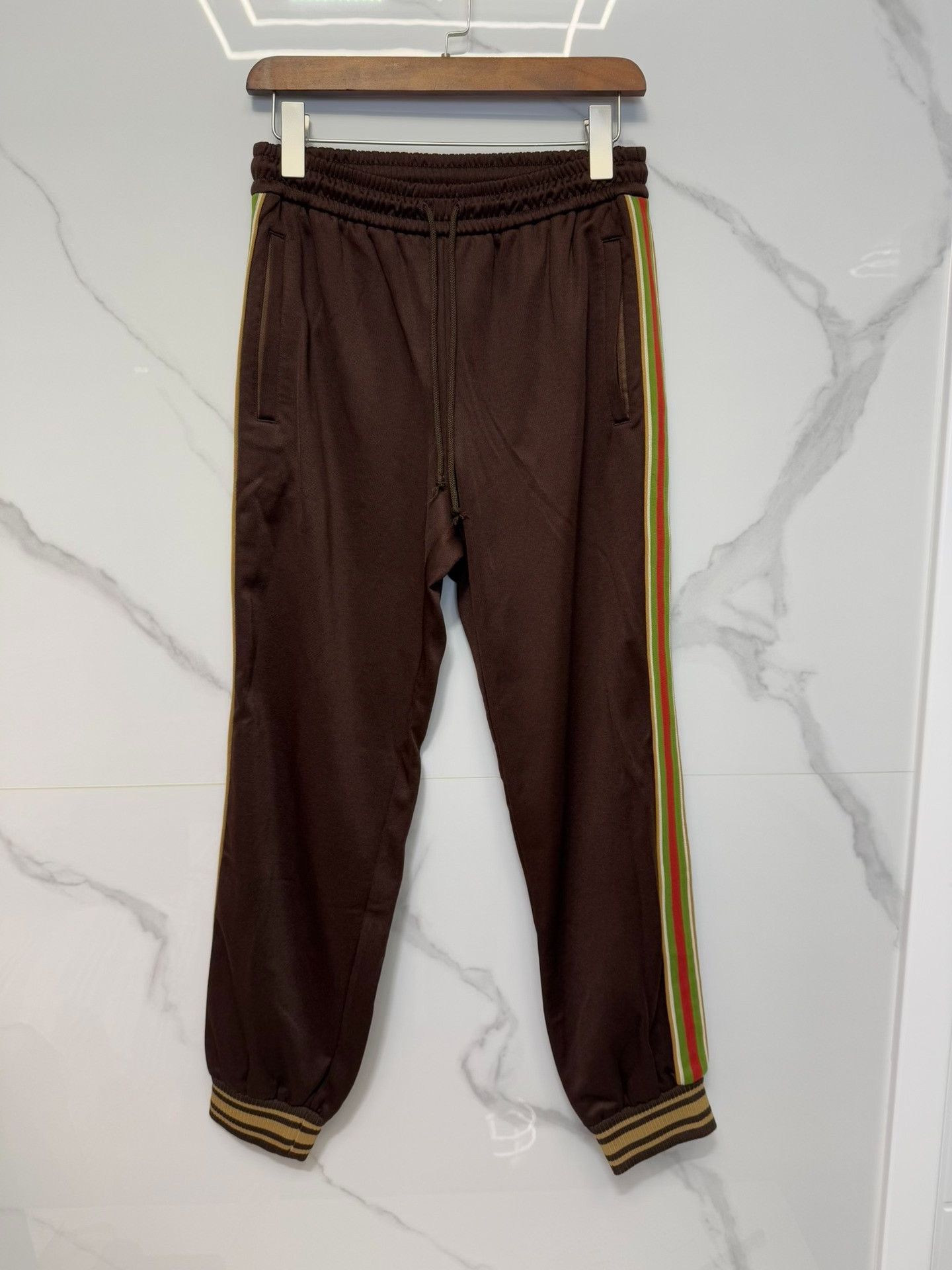 Gucci Gucci Brown Logo Stripe Sweatpants Size S Size US 30 / EU 46 - 2 Thumbnail