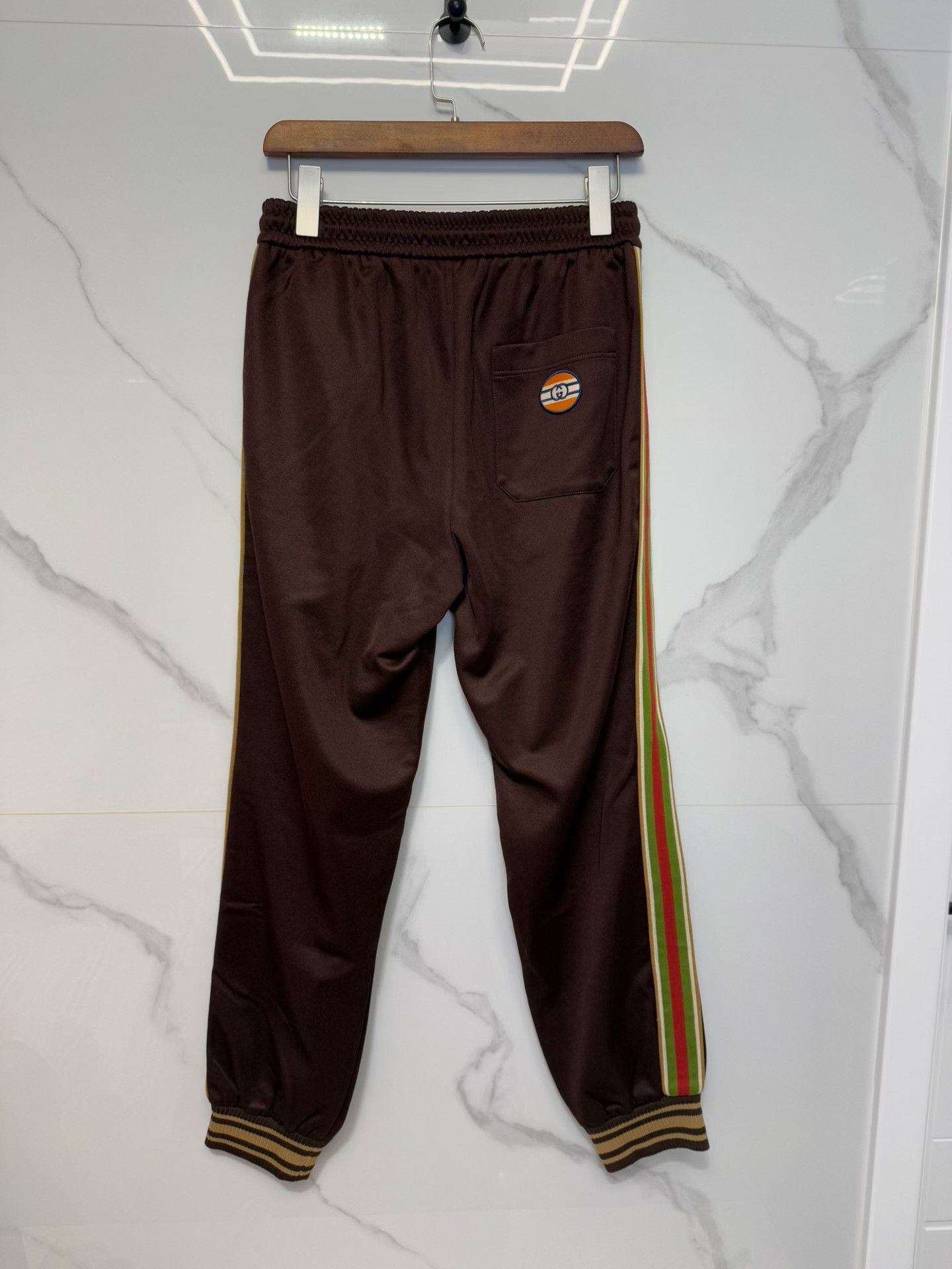 Gucci Gucci Brown Logo Stripe Sweatpants Size S Size US 30 / EU 46 - 3 Thumbnail