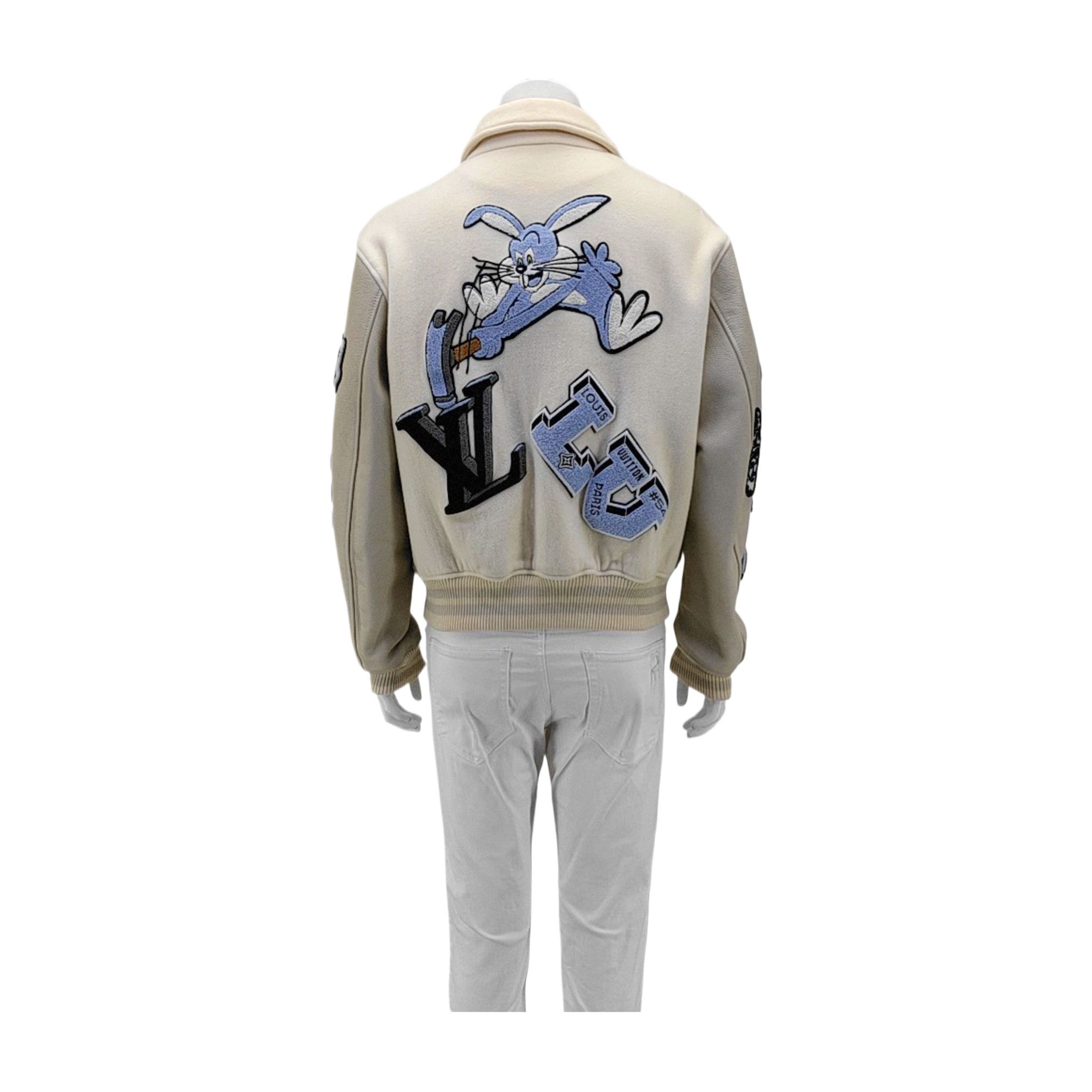 Louis Vuitton Louis Vuitton LV Varsity Jacket White Size M Size US M / EU 48-50 / 2 - 2 Thumbnail