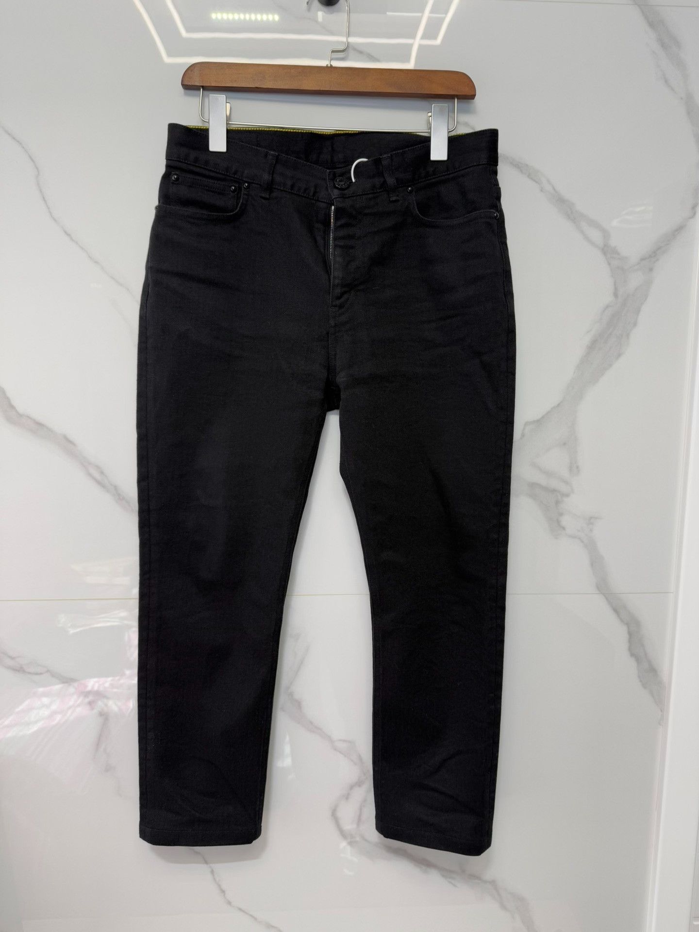 Louis Vuitton Louis Vuitton Black Denim Jeans Size 29 Size US 29 - 2 Thumbnail