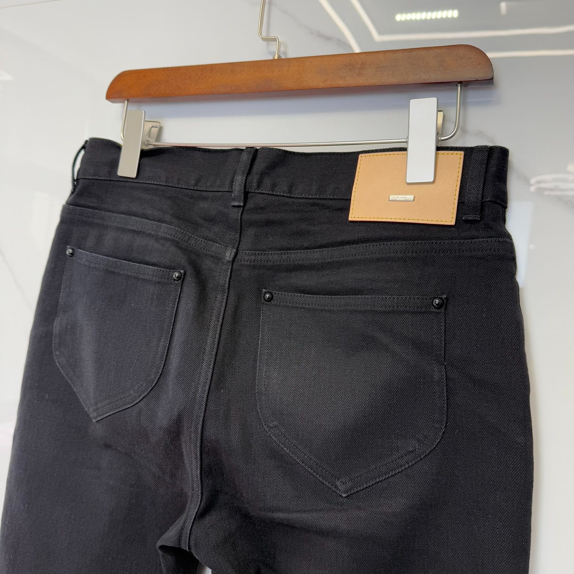 Louis Vuitton Louis Vuitton Black Denim Jeans Size 29 Size US 29 - 6 Thumbnail
