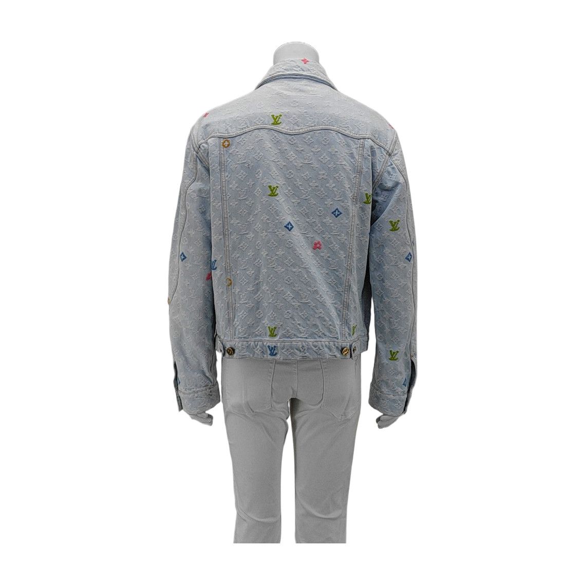 Louis Vuitton Louis Vuitton Monogram Denim Jacket Size M Size US M / EU 48-50 / 2 - 2 Thumbnail