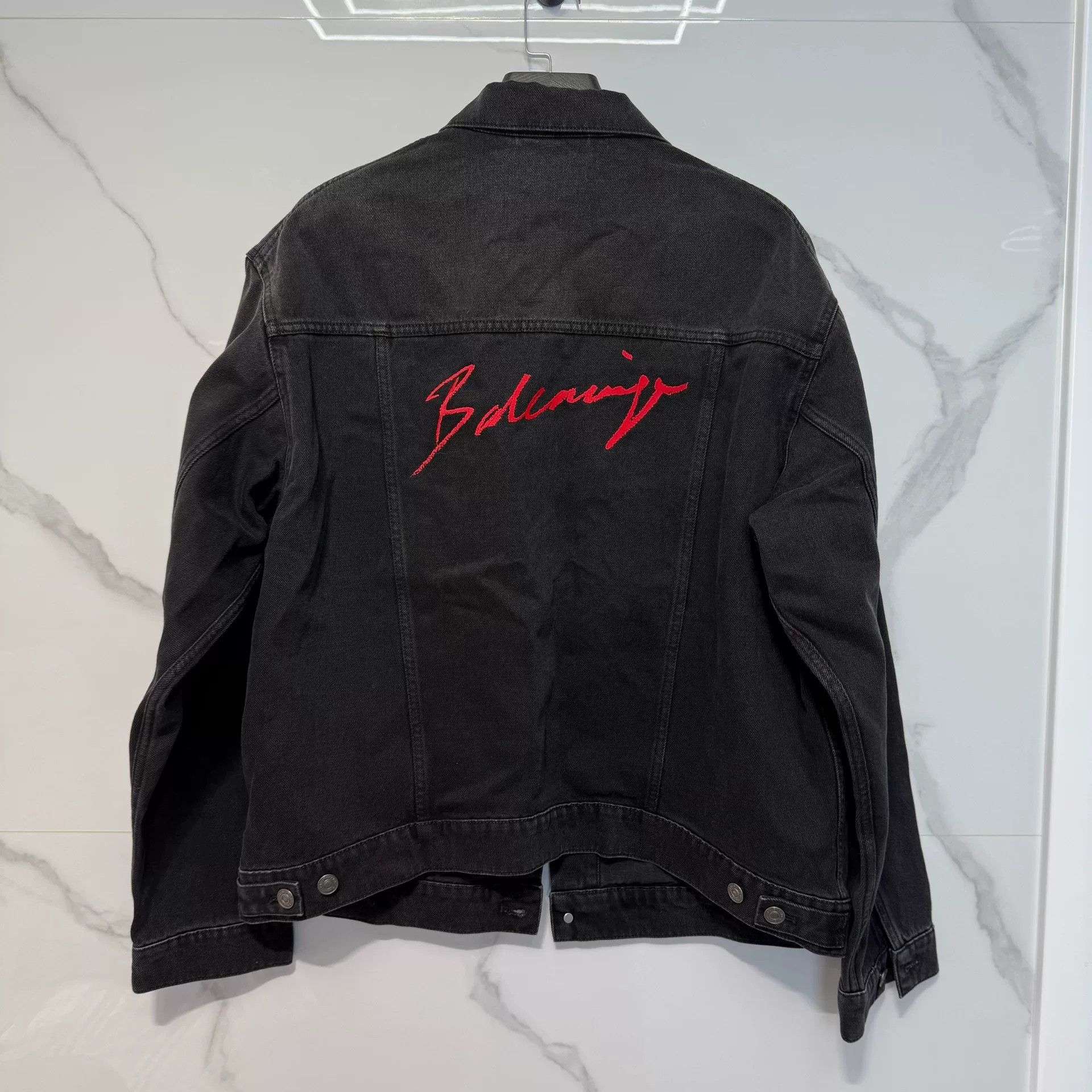 Balenciaga Balenciaga Embroidered Denim Jacket Size 36 Size XS / US 0-2 / IT 36-38 - 3 Thumbnail