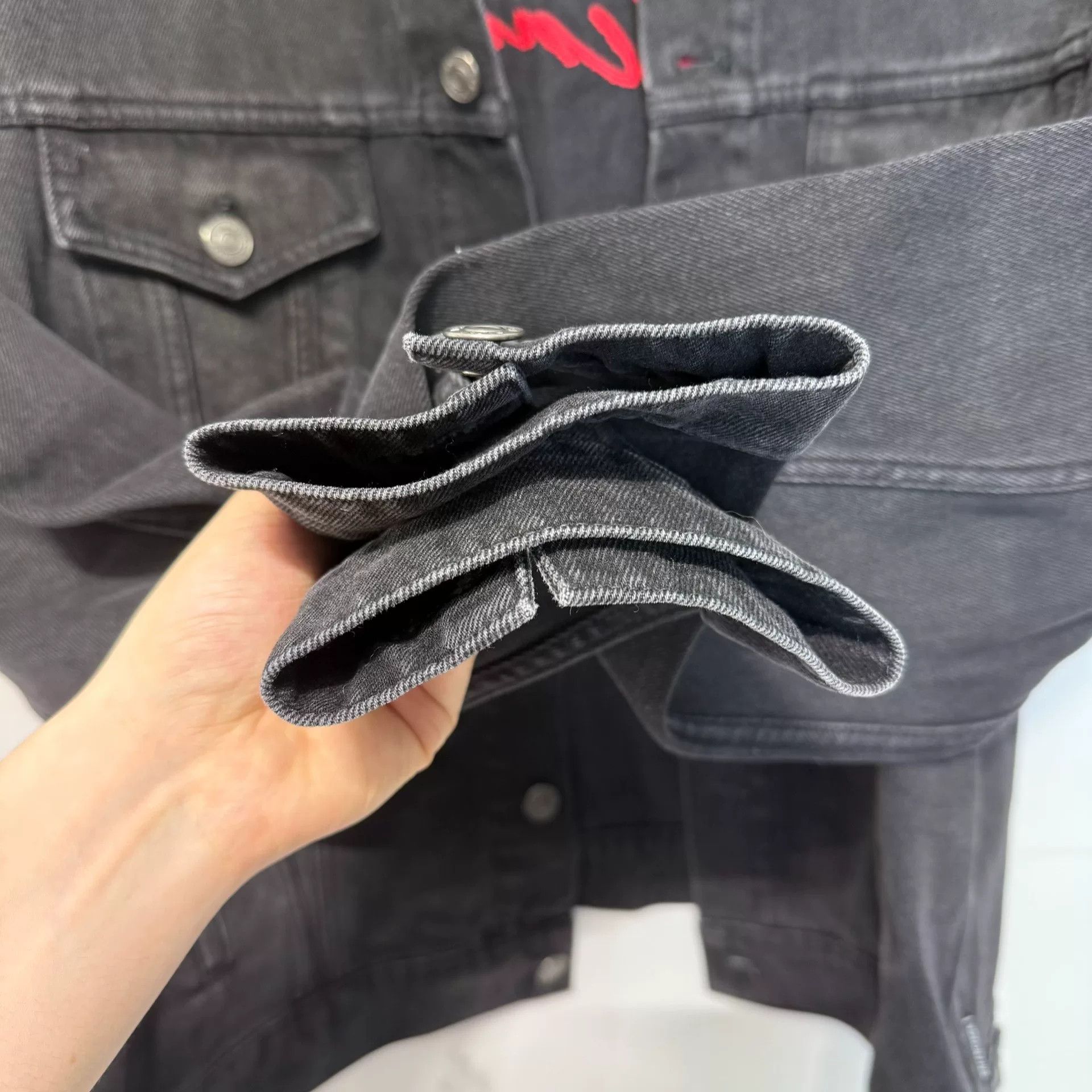 Balenciaga Balenciaga Embroidered Denim Jacket Size 36 Size XS / US 0-2 / IT 36-38 - 5 Thumbnail