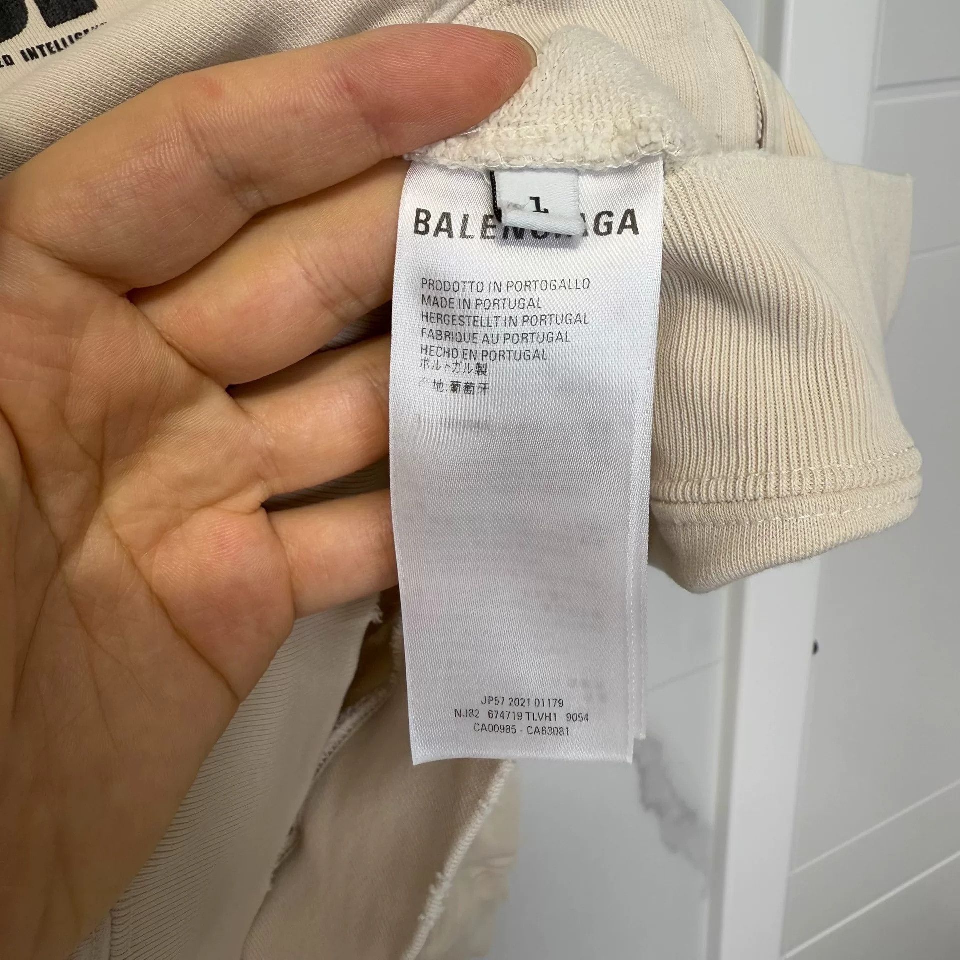 Balenciaga Balenciaga FBI Zip-Up Hoodie Beige Size S Size US S / EU 44-46 / 1 - 4 Thumbnail