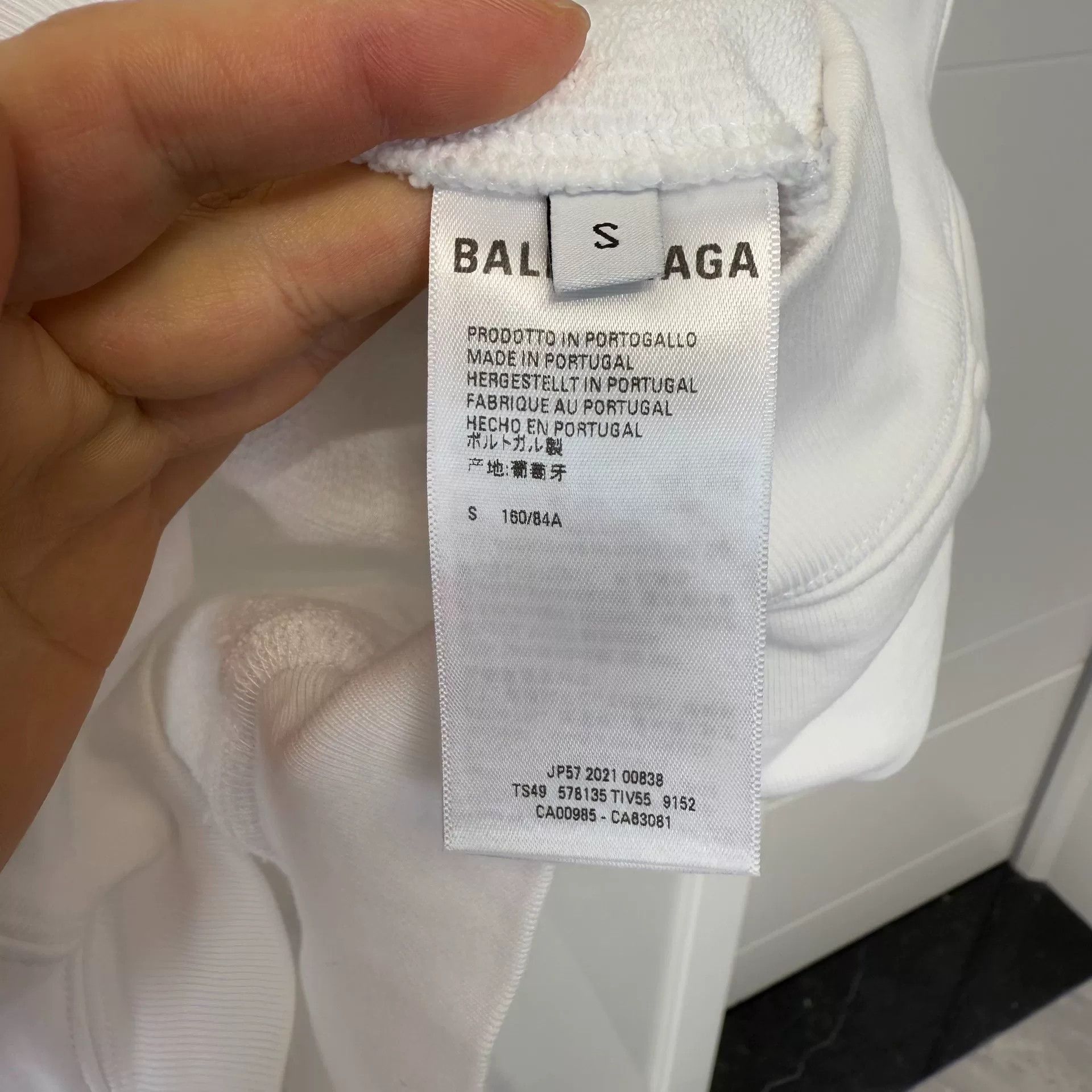 Balenciaga Balenciaga Logo Hoodie White Size S Size US S / EU 44-46 / 1 - 4 Thumbnail