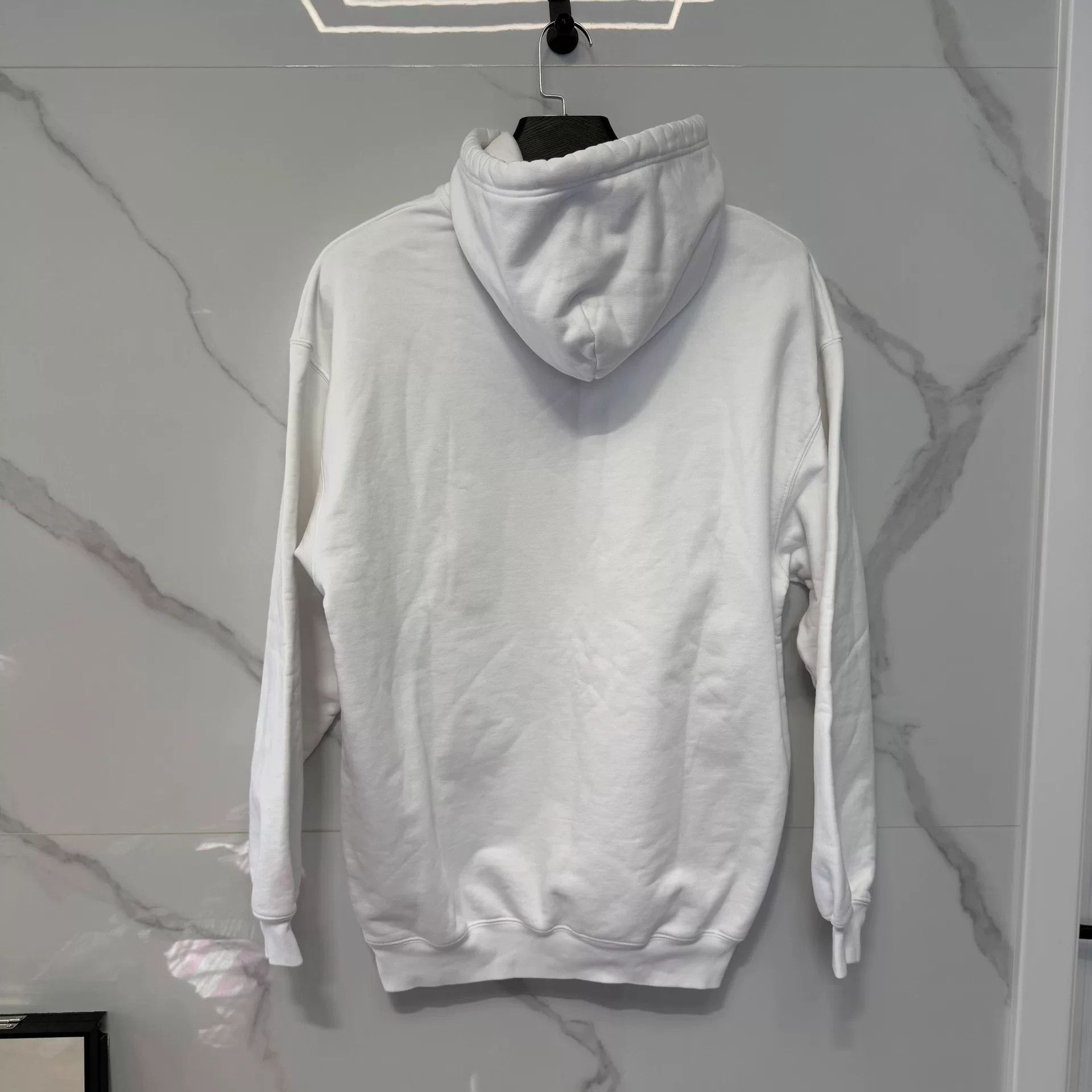 Balenciaga Balenciaga Logo Hoodie White Size S Size US S / EU 44-46 / 1 - 3 Thumbnail