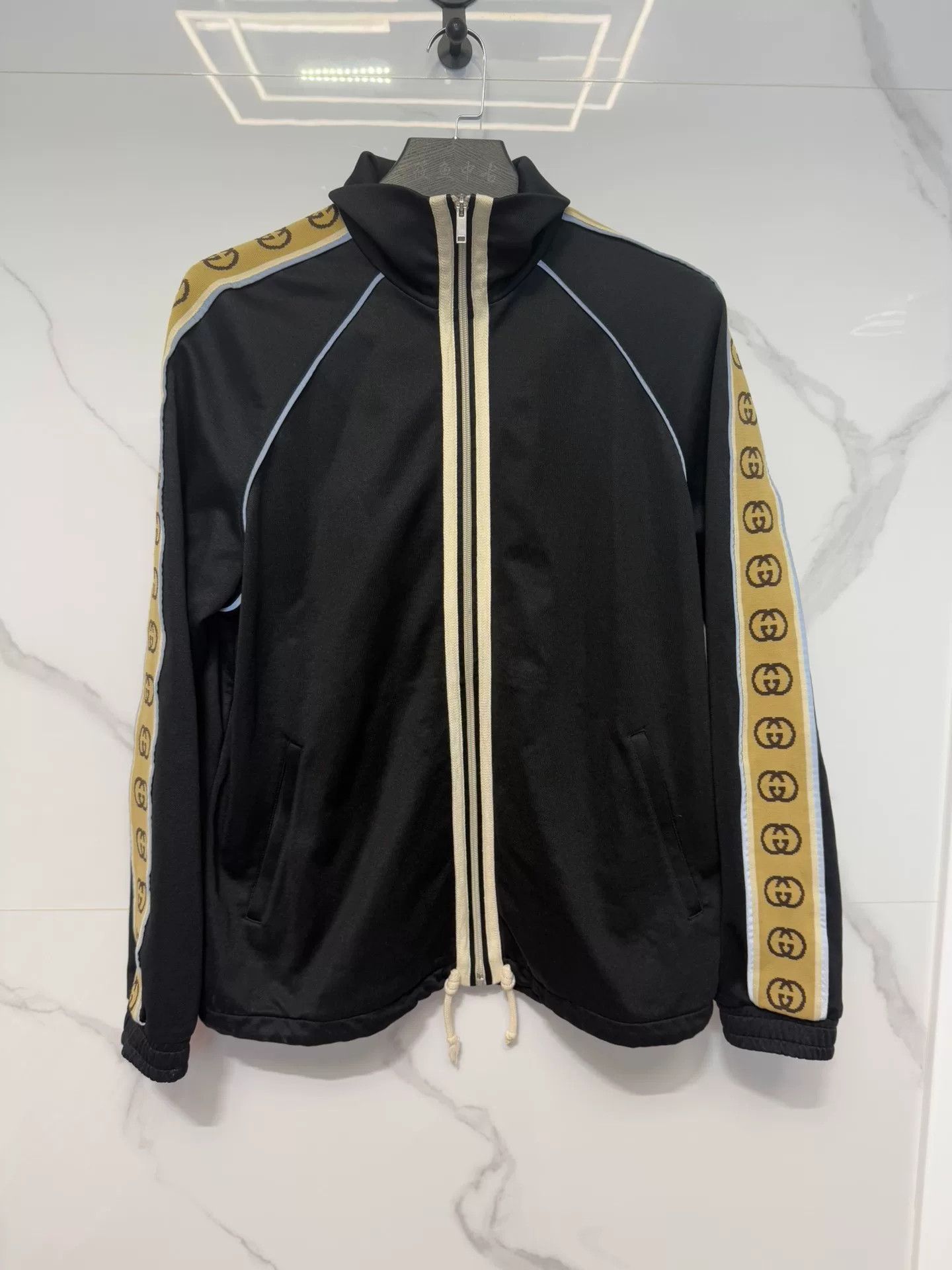 Gucci Gucci GG Logo Track Jacket Black Size M Size US M / EU 48-50 / 2 - 2 Thumbnail
