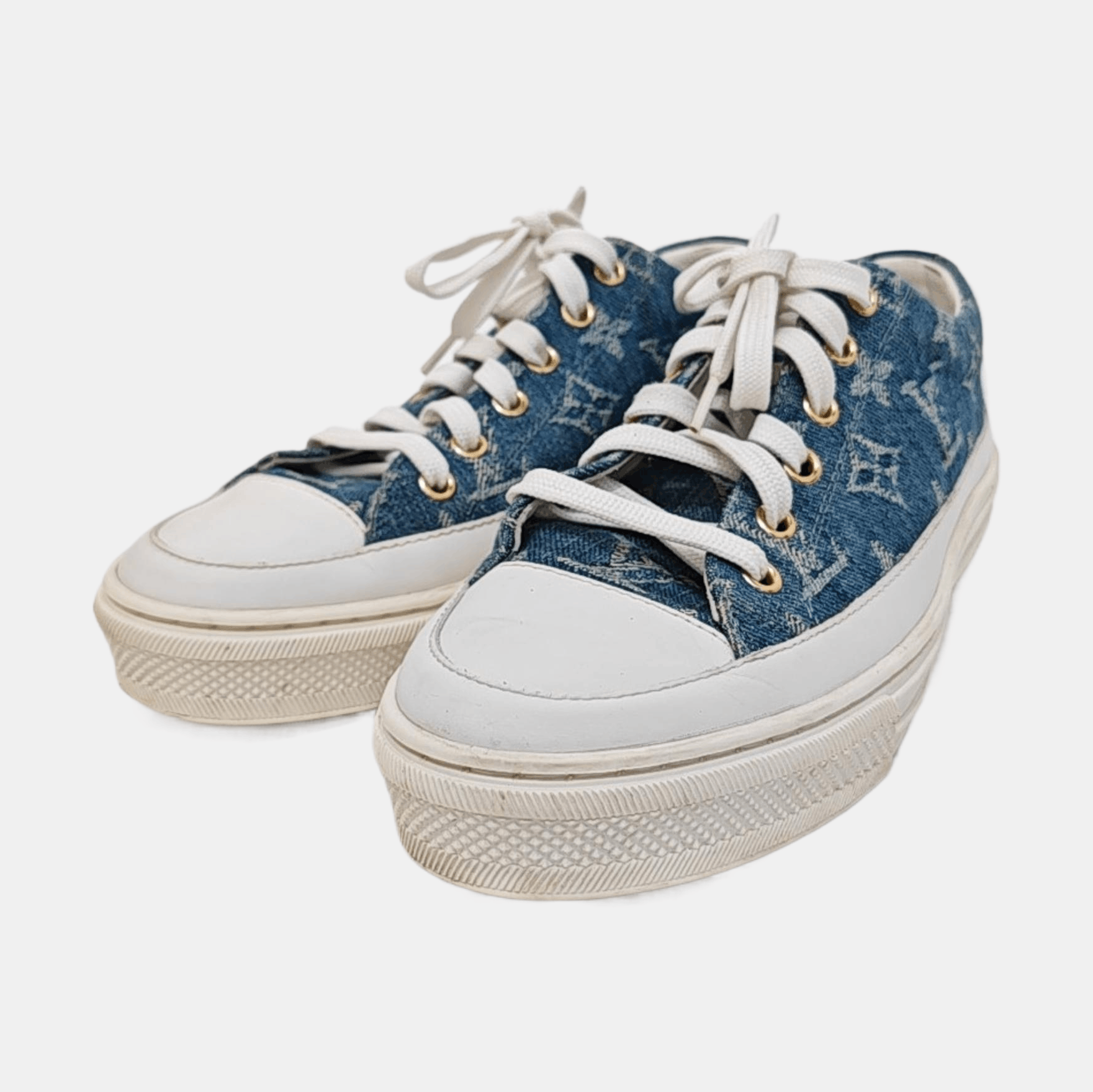 Louis Vuitton Louis Vuitton Monogram Denim Low-Top Sneakers Size 36.5 Size US 6.5 / IT 36.5 - 2 Thumbnail