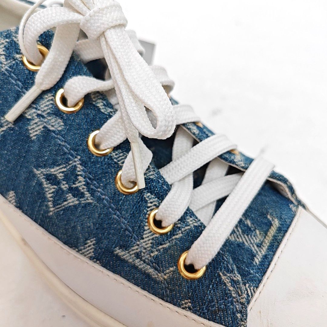 Louis Vuitton Louis Vuitton Monogram Denim Low-Top Sneakers Size 36.5 Size US 6.5 / IT 36.5 - 9 Thumbnail