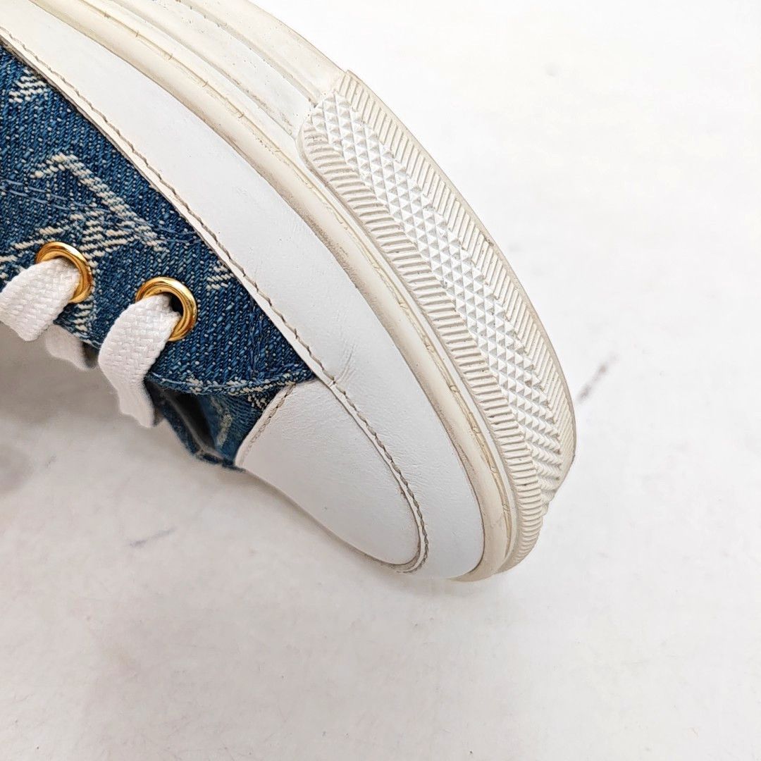 Louis Vuitton Louis Vuitton Monogram Denim Low-Top Sneakers Size 36.5 Size US 6.5 / IT 36.5 - 10 Thumbnail