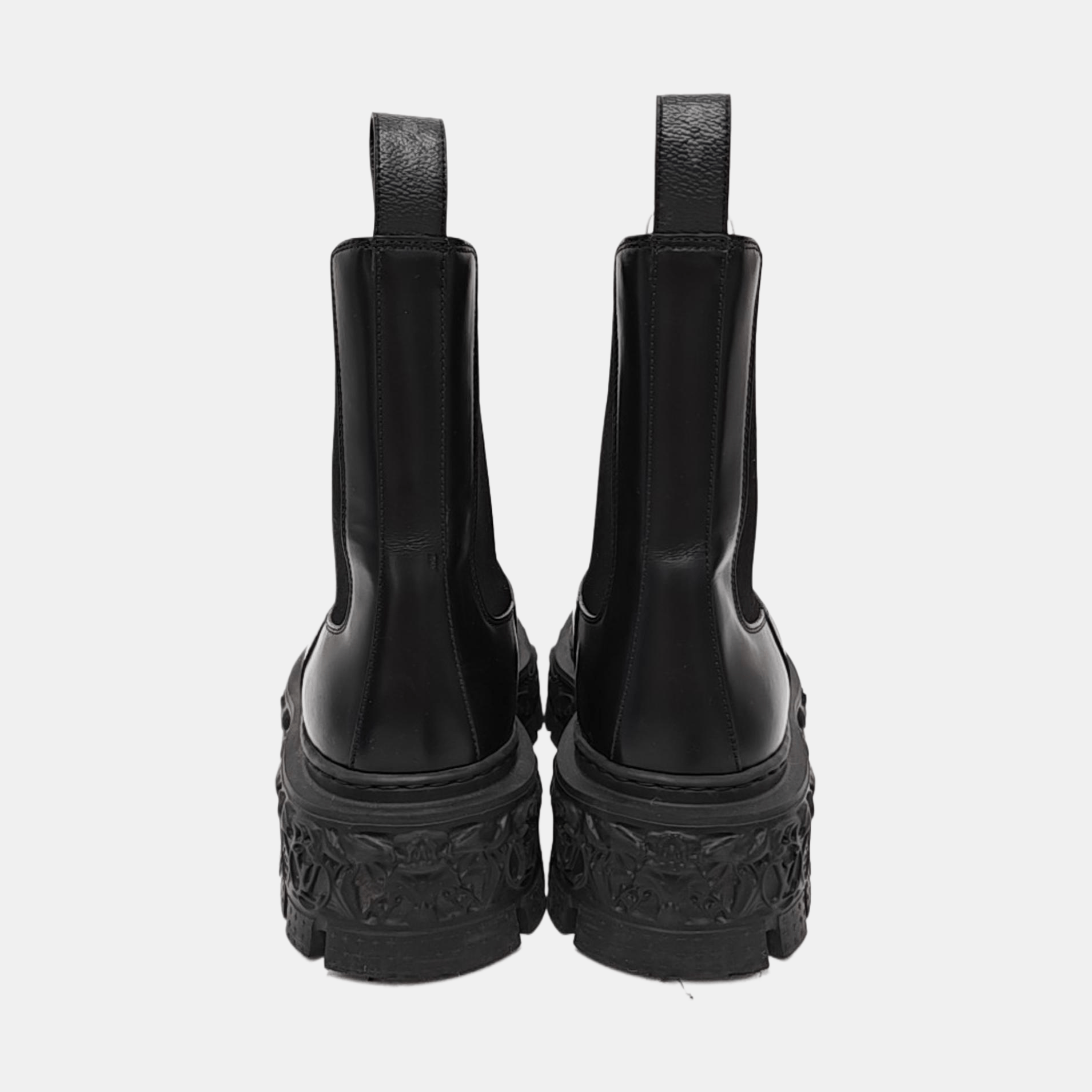Louis Vuitton Louis Vuitton Leather Lug Sole Chelsea Boots Size 6 Size US 6 / EU 39 - 4 Thumbnail