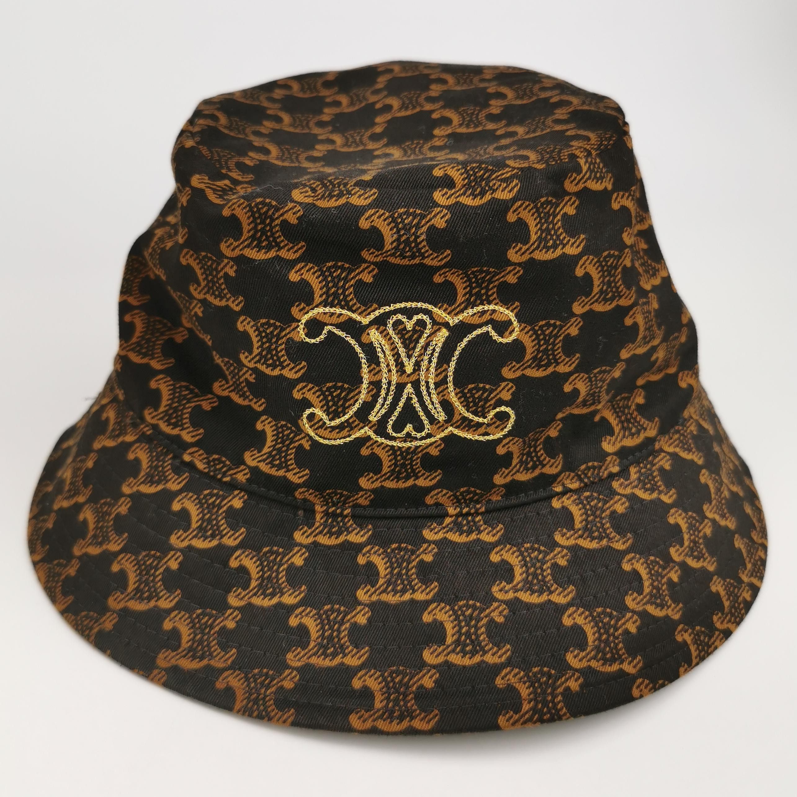 Celine Celine Triomphe Bucket Hat Size S Size ONE SIZE - 4 Thumbnail