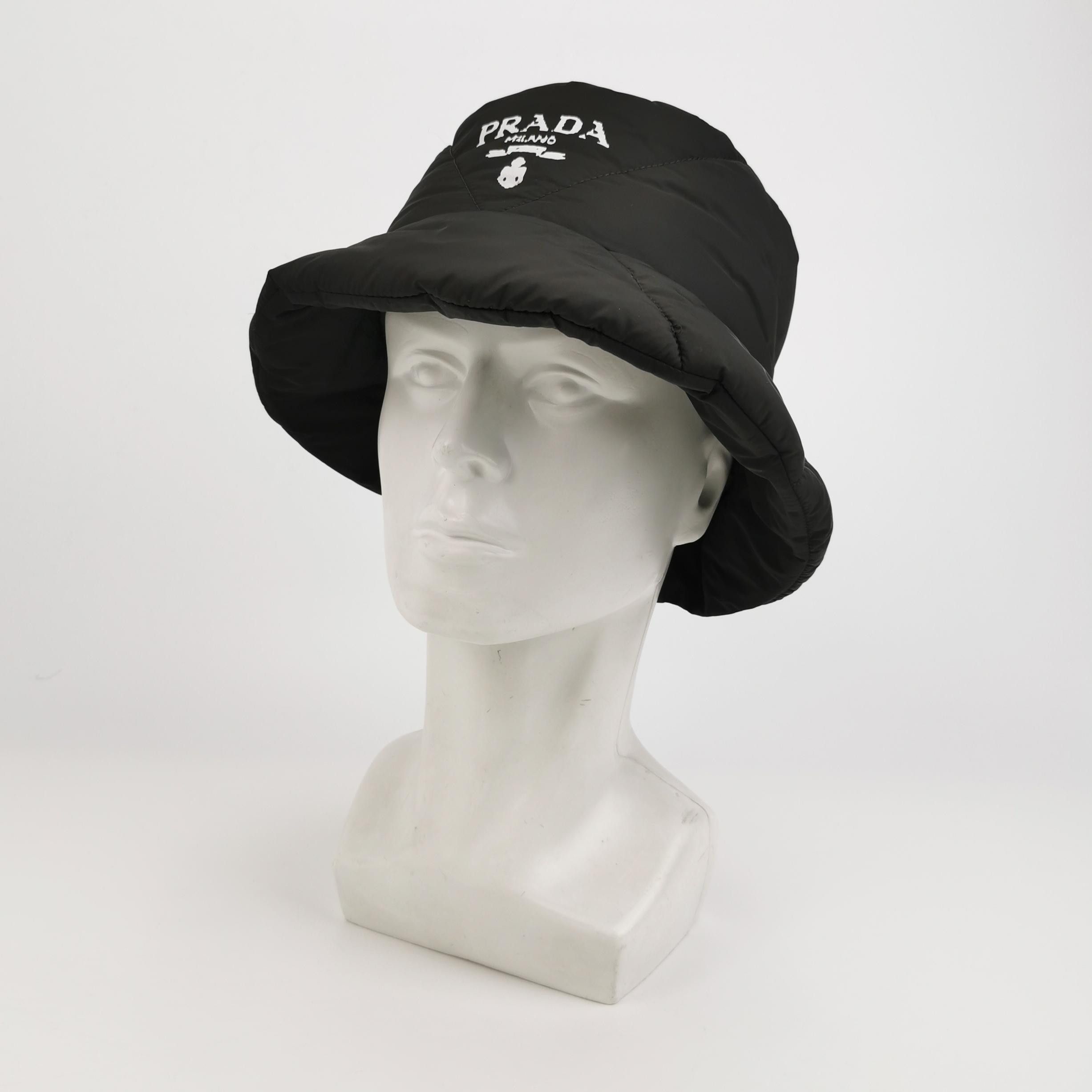 Prada Prada Quilted Logo Bucket Hat Size L Size ONE SIZE - 2 Thumbnail