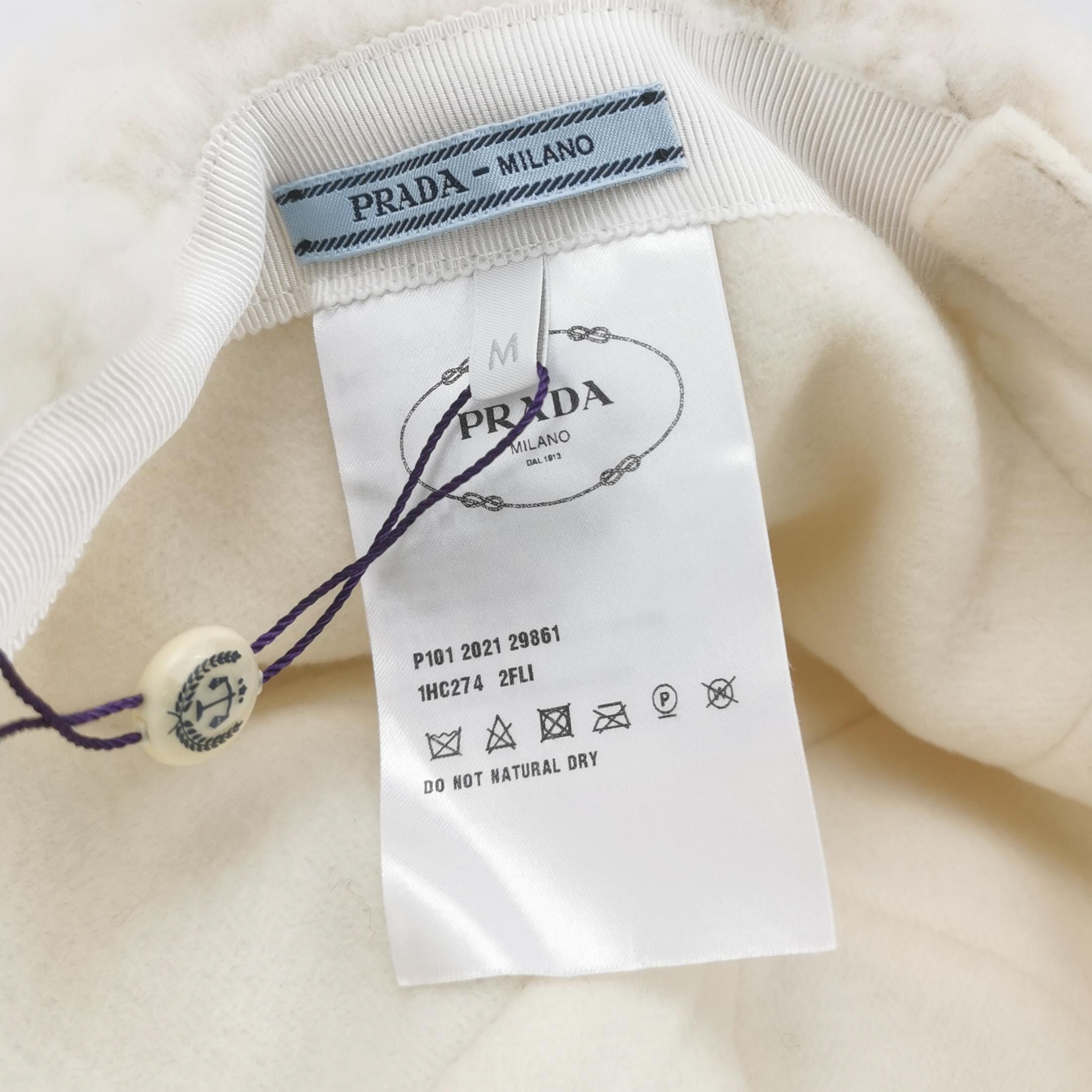 Prada Prada Shearling Baseball Cap Size M Size ONE SIZE - 5 Thumbnail