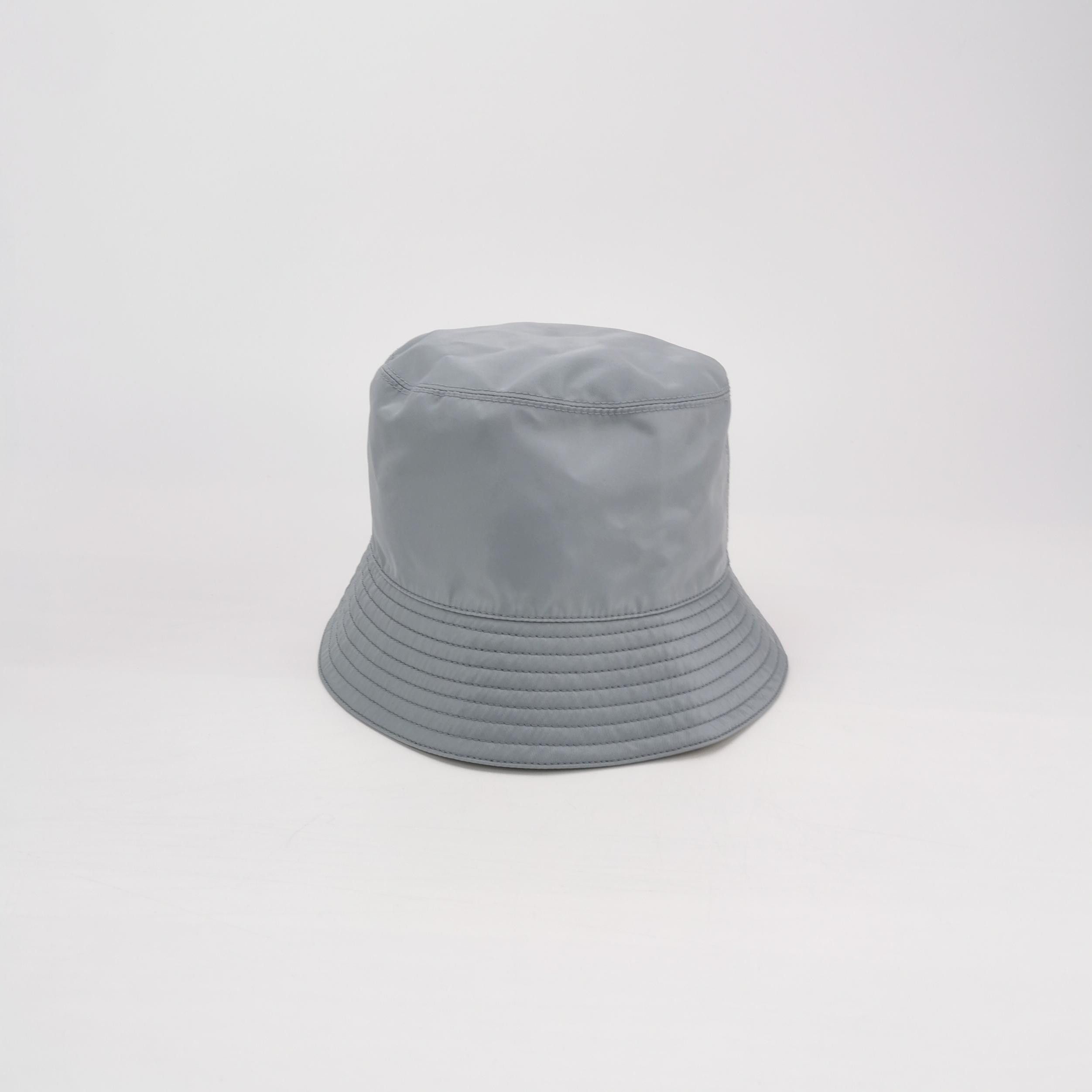 Prada Prada Re-Nylon Triangle Logo Bucket Hat Size ONE SIZE - 3 Thumbnail