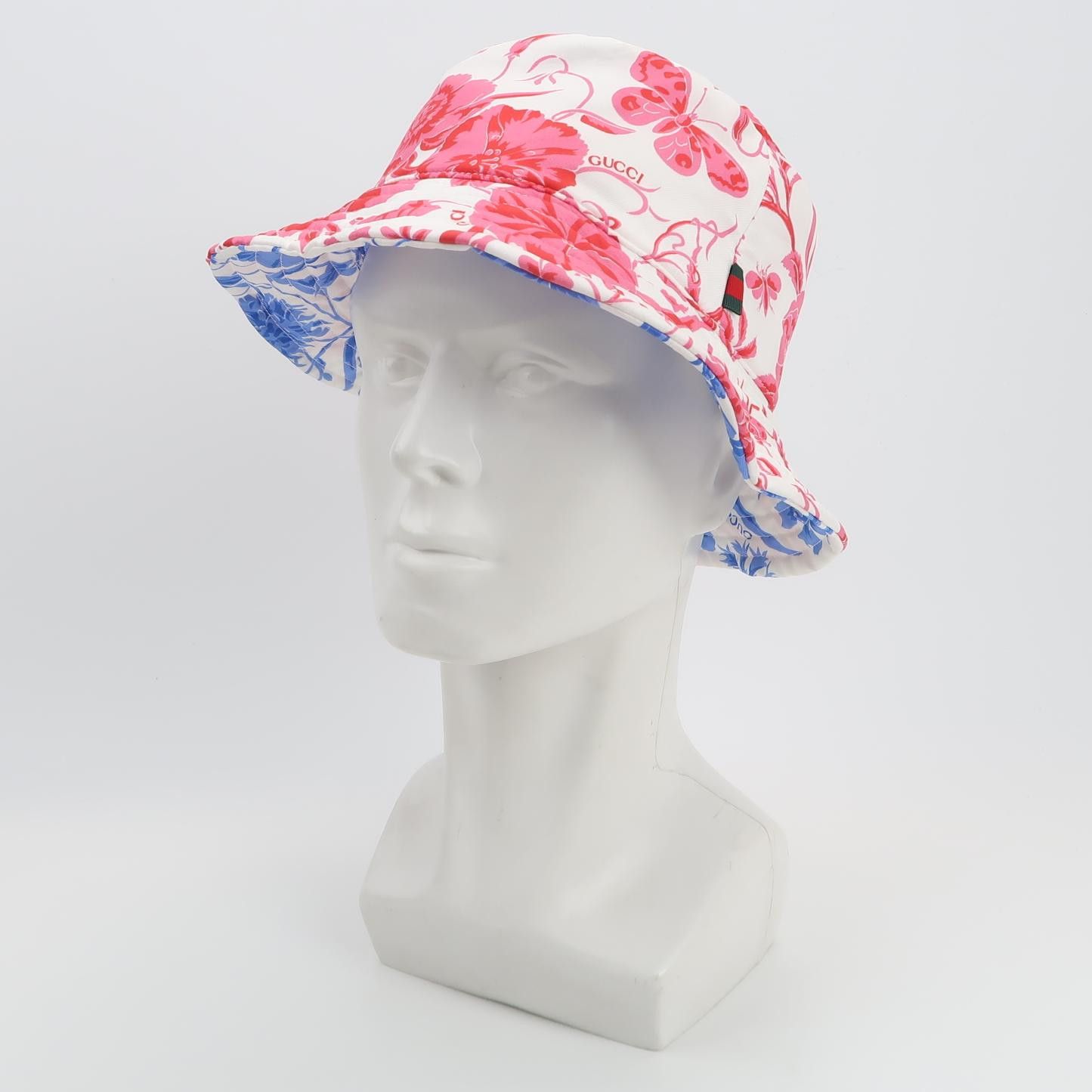 Gucci Gucci Floral Silk Reversible Bucket Hat Size L Size ONE SIZE - 2 Thumbnail