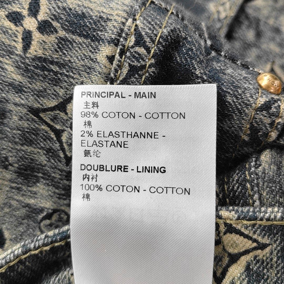 Louis Vuitton Louis Vuitton Monogram Denim Jeans Size 31 Size US 31 - 3 Thumbnail