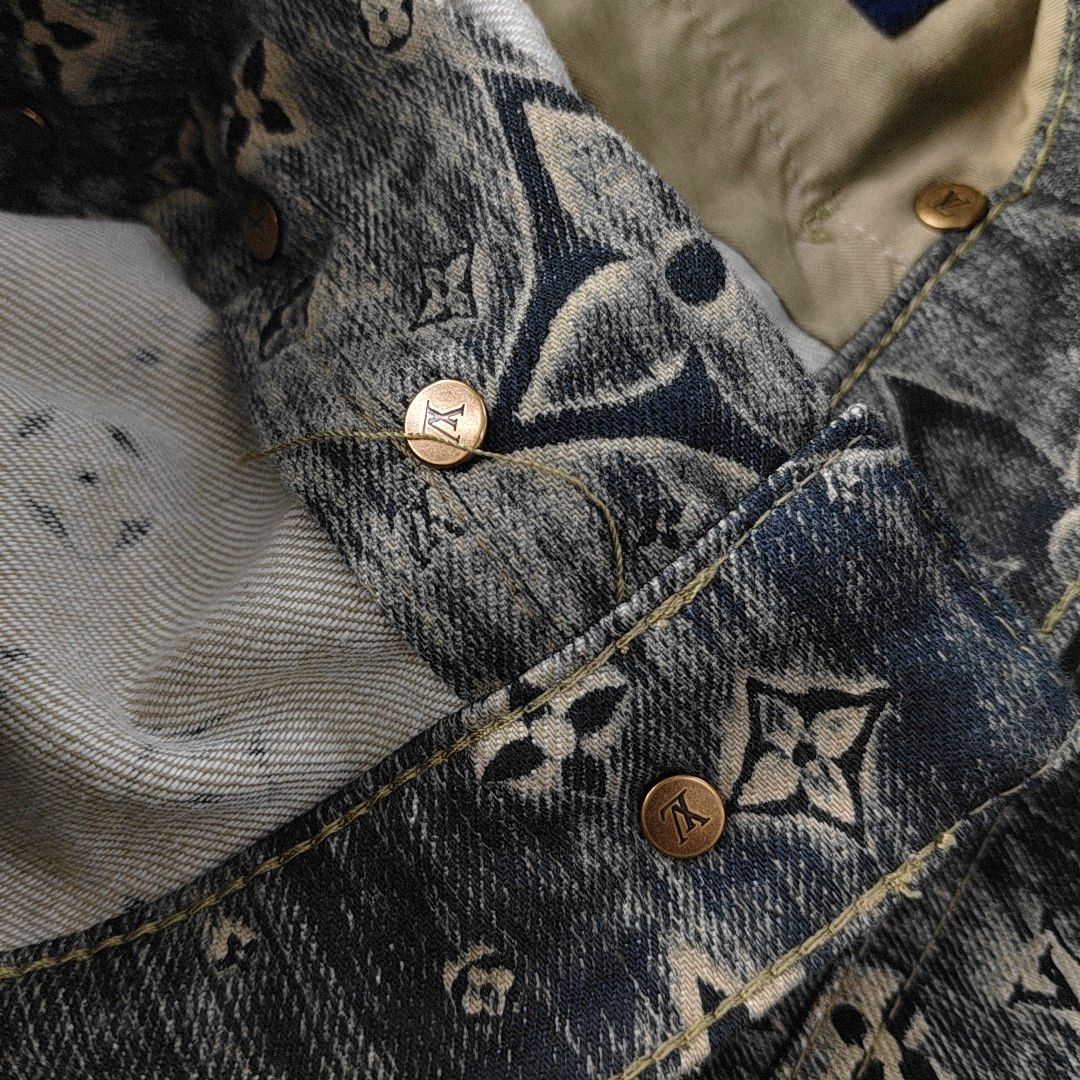 Louis Vuitton Louis Vuitton Monogram Denim Jeans Size 31 Size US 31 - 6 Thumbnail