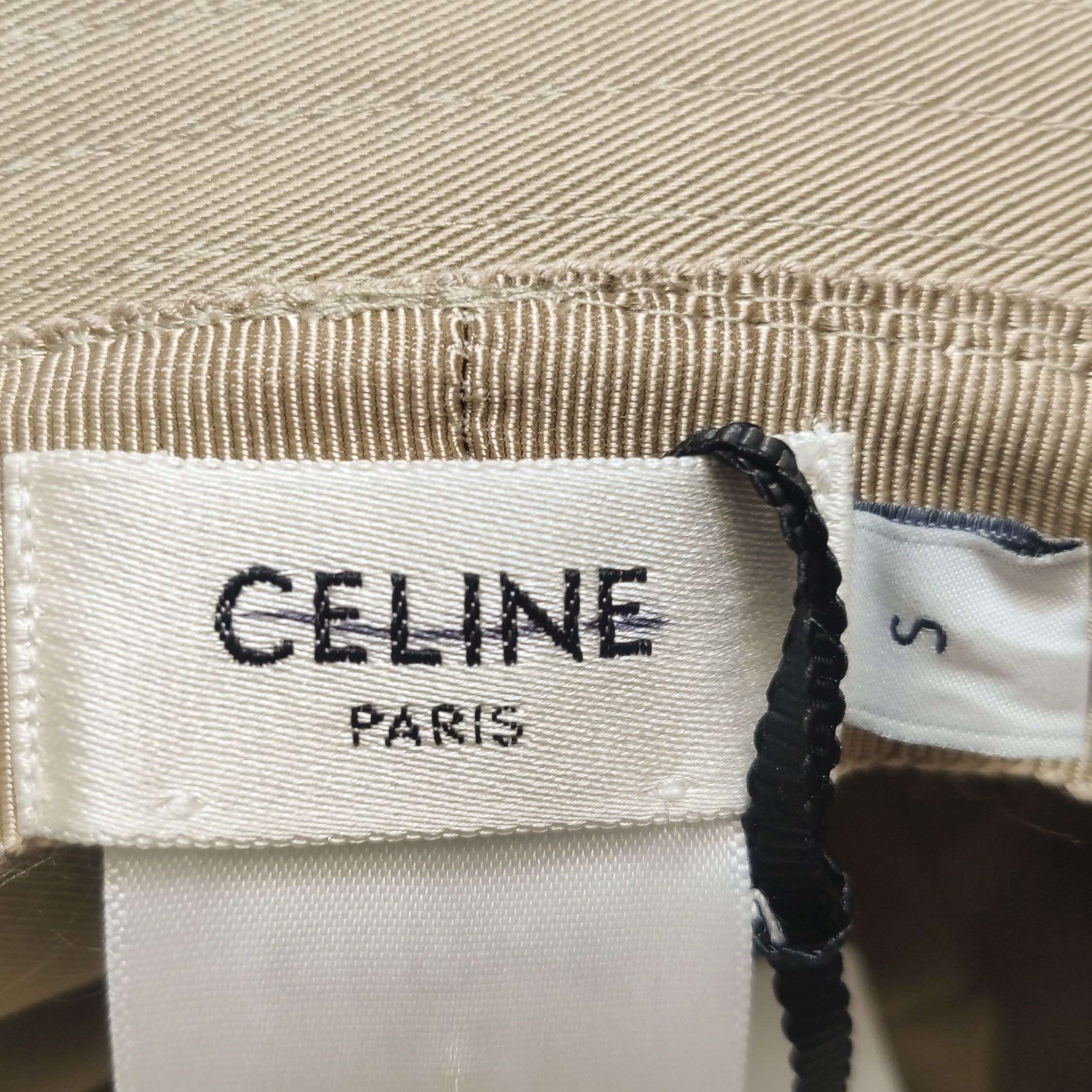 Celine Celine Logo Cotton Bucket Hat Size S Size ONE SIZE - 8 Thumbnail