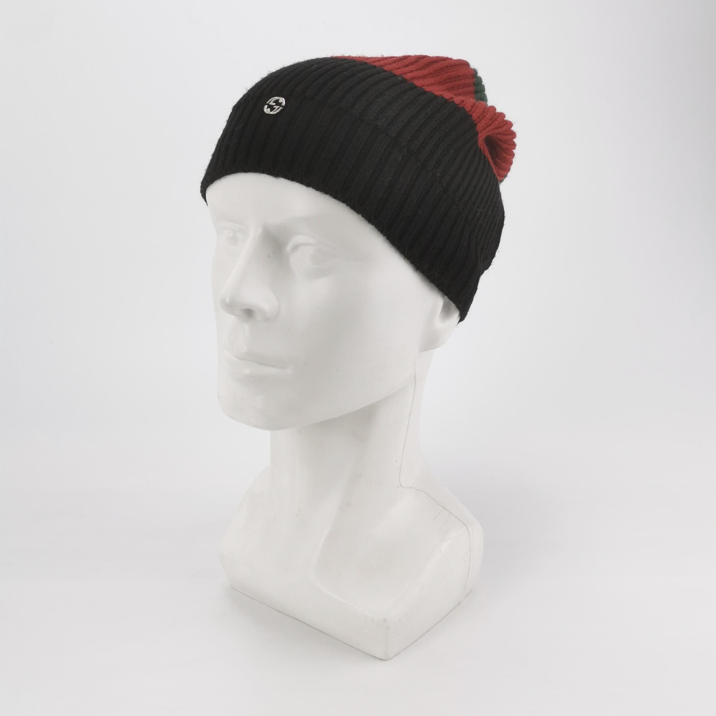 Gucci Gucci Interlocking G Ribbed Beanie Size ONE SIZE - 2 Thumbnail