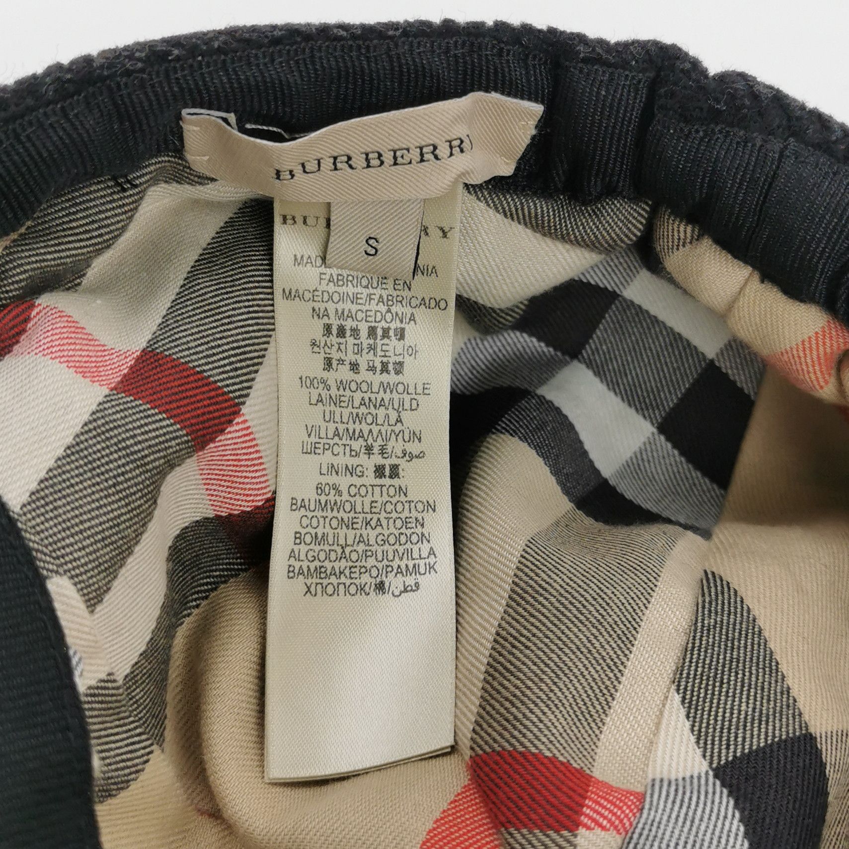 Burberry Burberry Wool Logo Plaque Newsboy Hat Size S Size ONE SIZE - 5 Thumbnail
