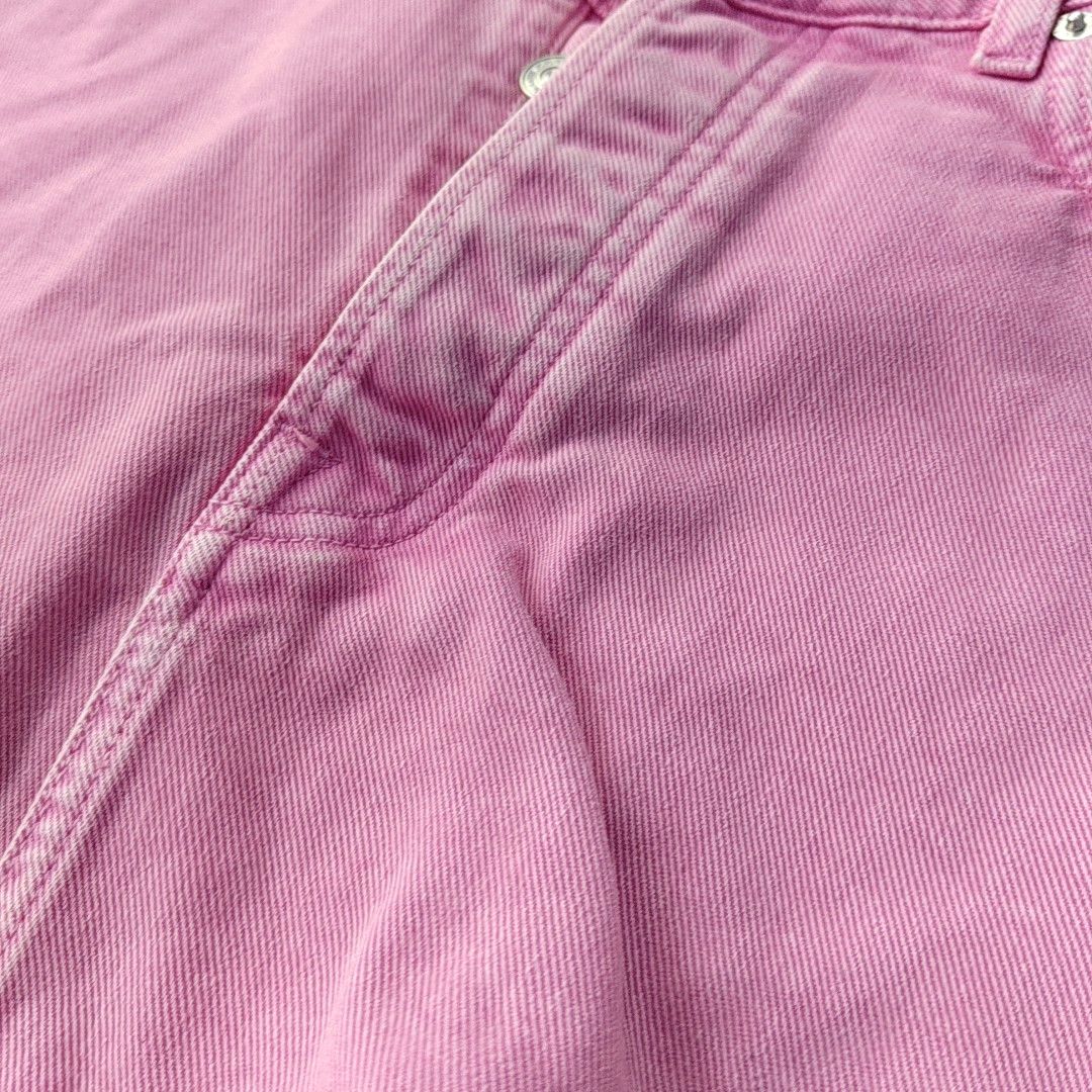 Balenciaga Balenciaga Pink Cotton Denim Mini Skirt Size 38 Size 27" / US 4 / IT 40 - 6 Thumbnail