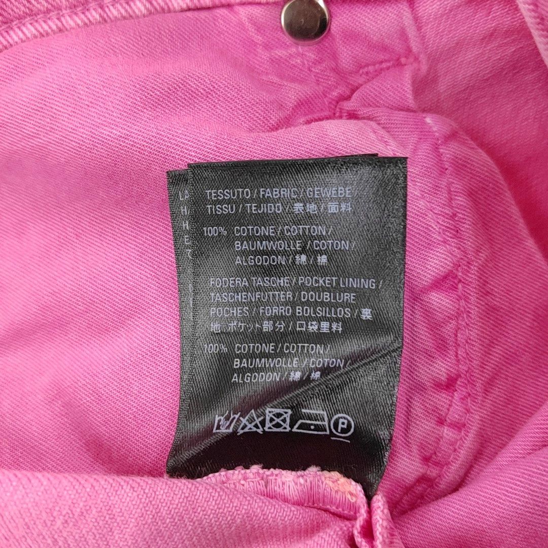 Balenciaga Balenciaga Pink Cotton Denim Mini Skirt Size 38 Size 27" / US 4 / IT 40 - 3 Thumbnail