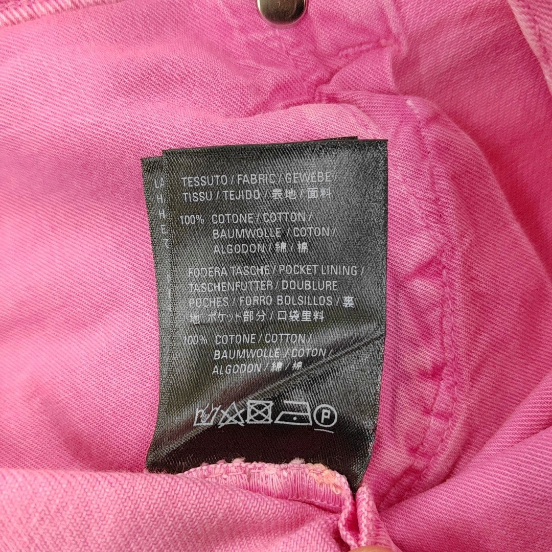 Balenciaga Balenciaga Pink Cotton Denim Mini Skirt Size 38 Size 27" / US 4 / IT 40 - 4 Thumbnail