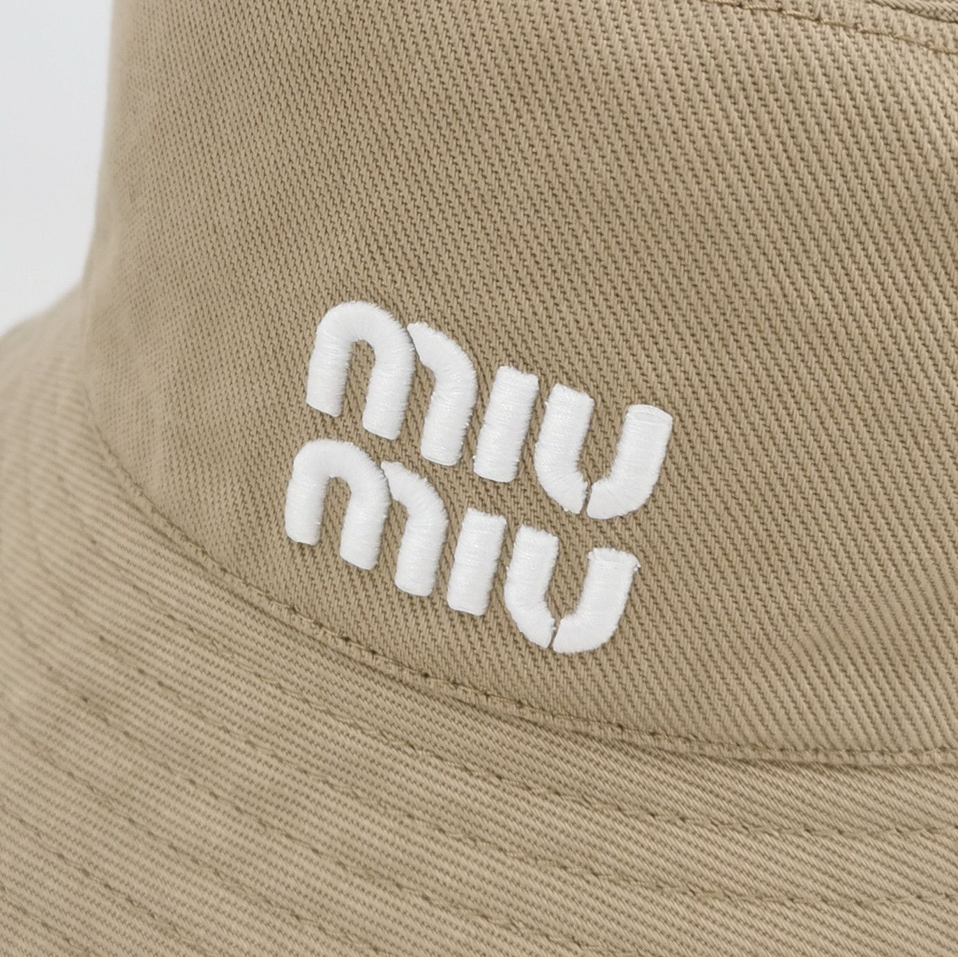 Miu Miu Miu Miu Embroidered Logo Bucket Hat Size L Size ONE SIZE - 4 Thumbnail