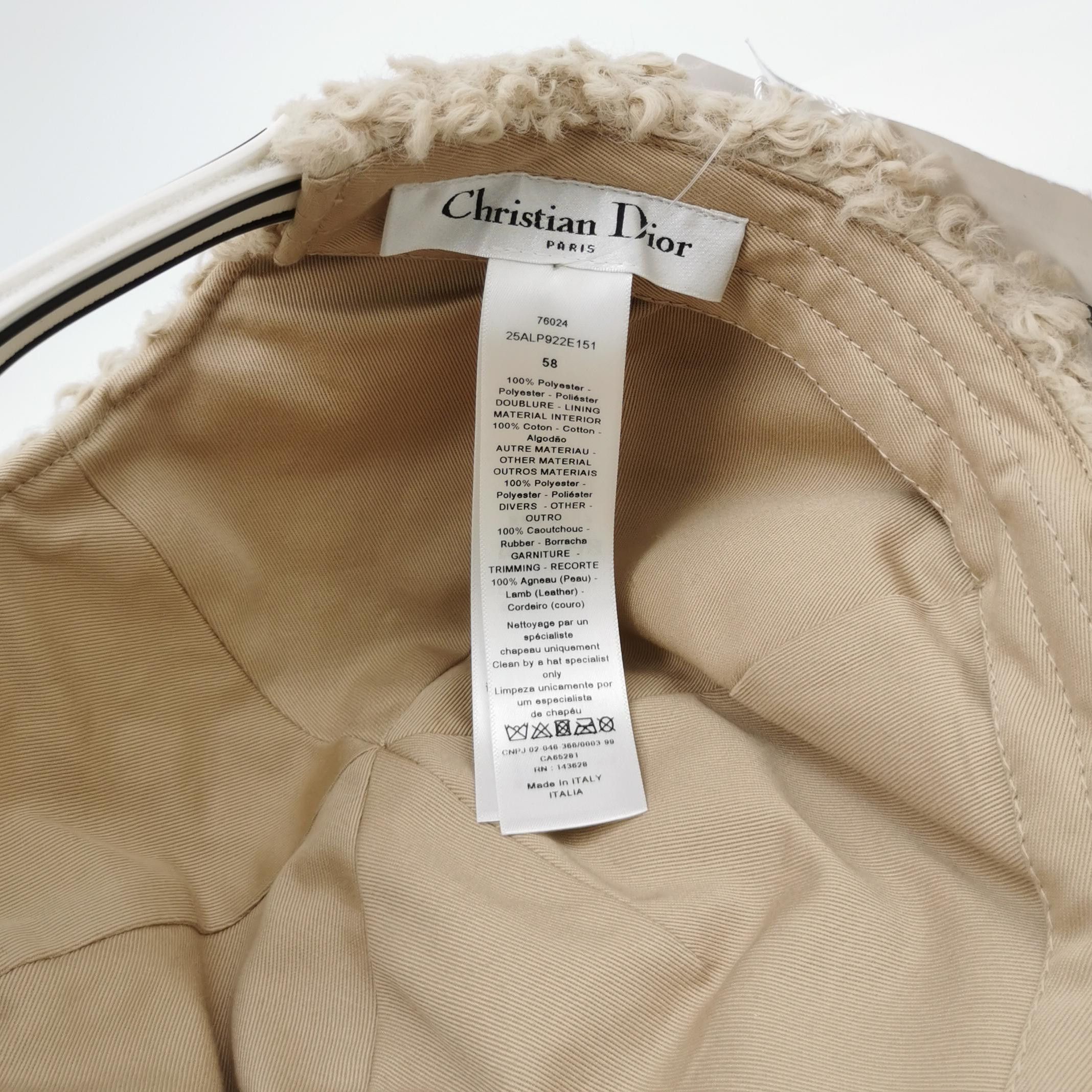 Dior Dior D-Player DiorAlps Textured Baseball Cap Size 58 Size ONE SIZE - 5 Thumbnail