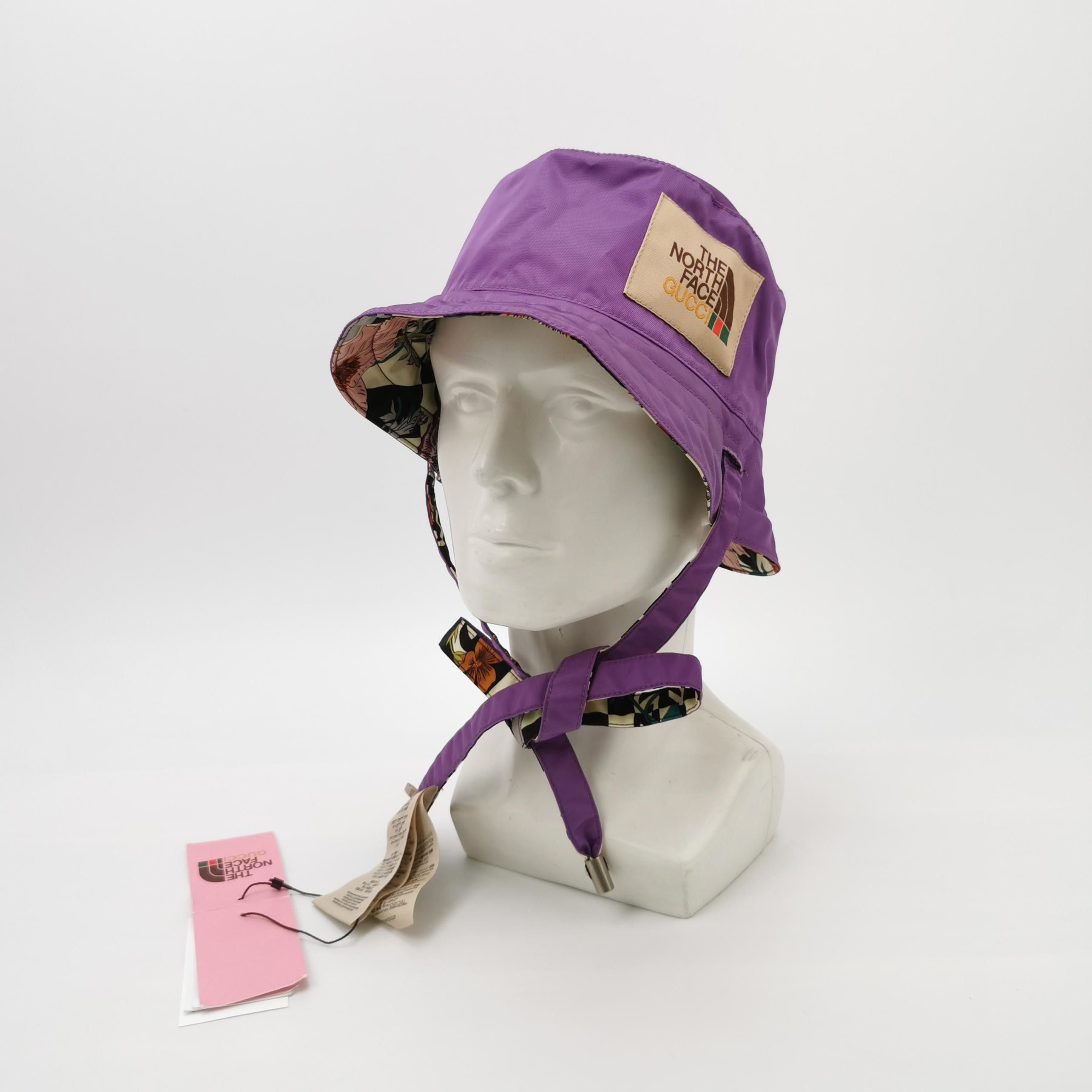 Gucci Gucci x The North Face Floral Reversible Bucket Hat M Size ONE SIZE - 2 Thumbnail