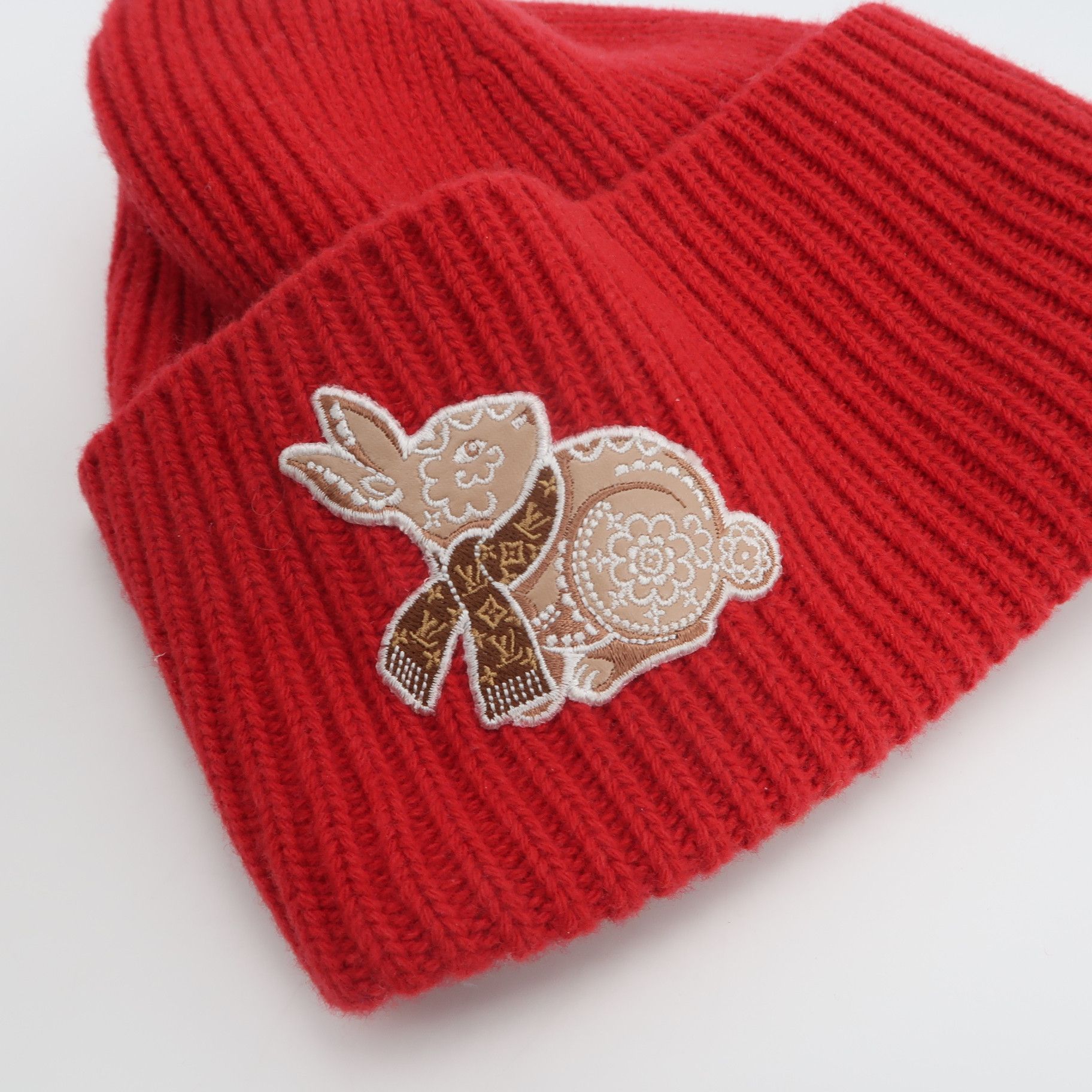 Louis Vuitton Louis Vuitton Rabbit Patch Wool Beanie One Size Size ONE SIZE - 4 Thumbnail