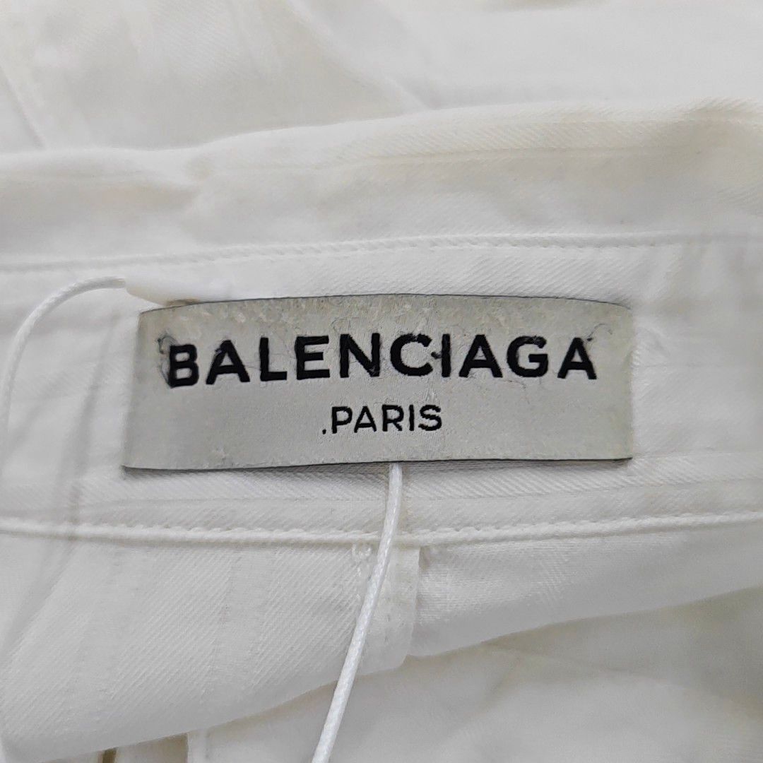 Balenciaga Balenciaga Striped Cotton Button Up Shirt Size 36 Size XS / US 0-2 / IT 36-38 - 7 Thumbnail