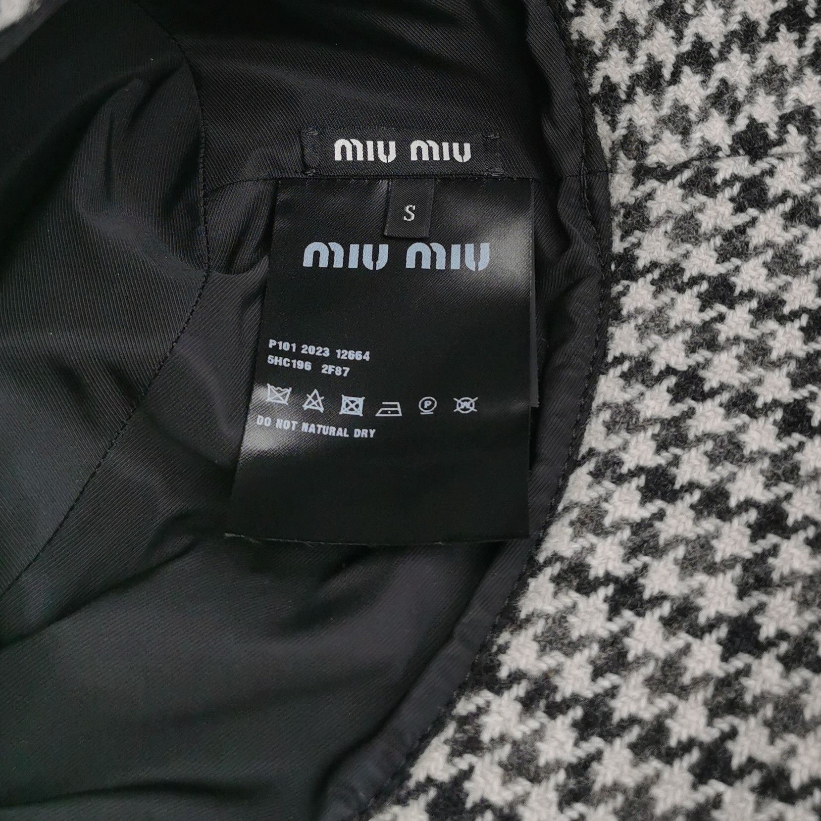 Miu Miu Miu Miu Dogtooth Logo Bucket Hat Size S Size ONE SIZE - 5 Thumbnail