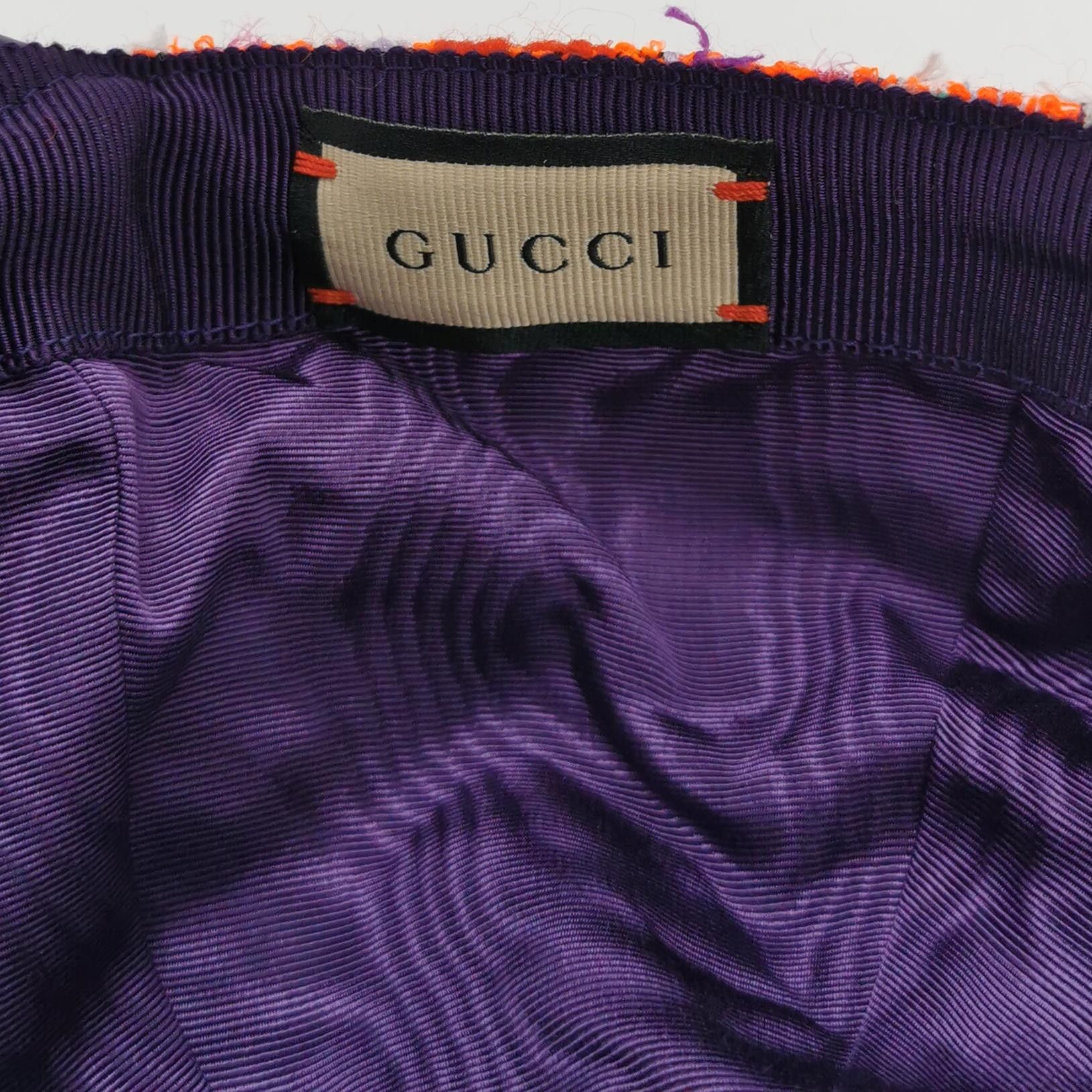 Gucci Gucci Multicolor Tweed Baseball Cap One Size Size ONE SIZE - 6 Thumbnail