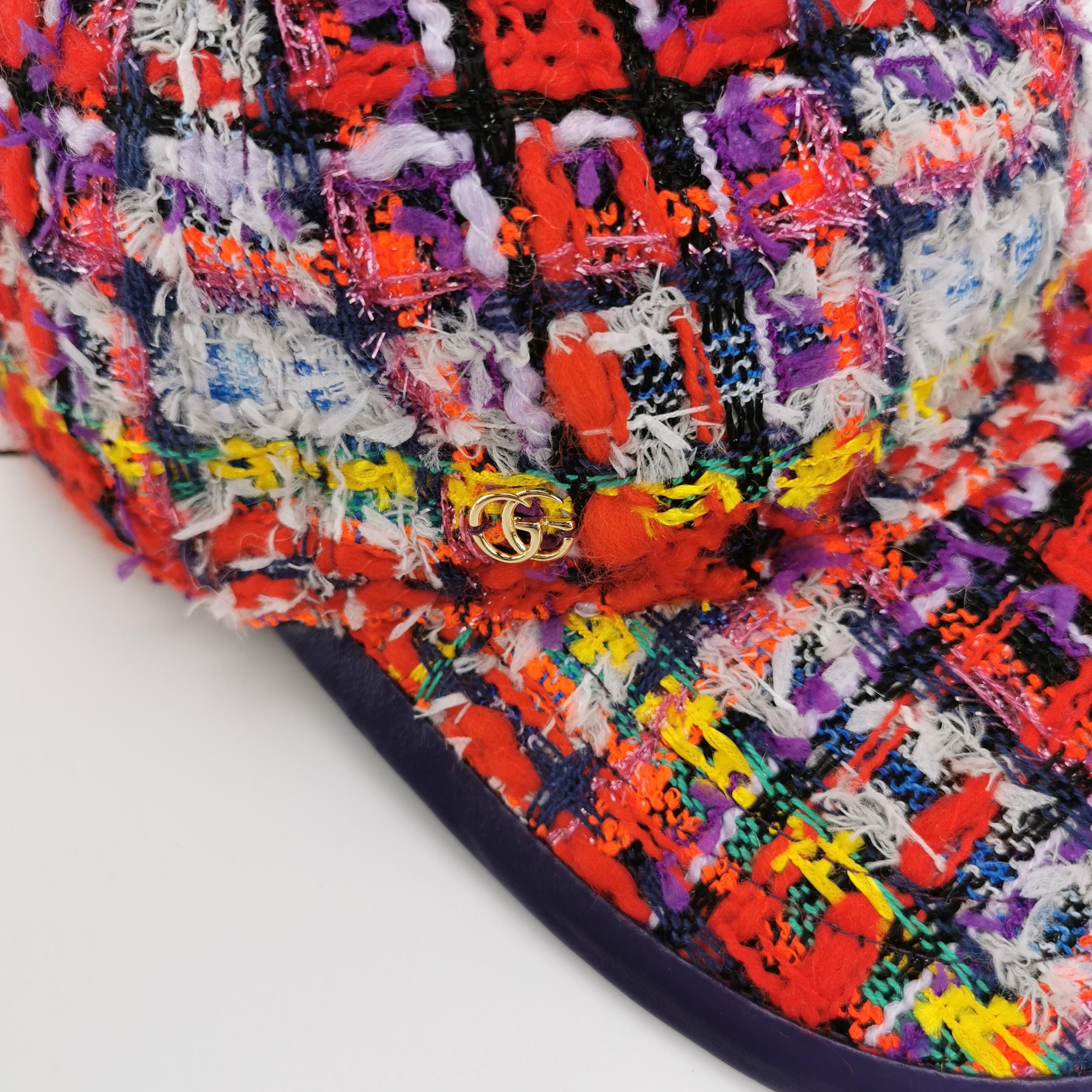 Gucci Gucci Multicolor Tweed Baseball Cap One Size Size ONE SIZE - 4 Thumbnail