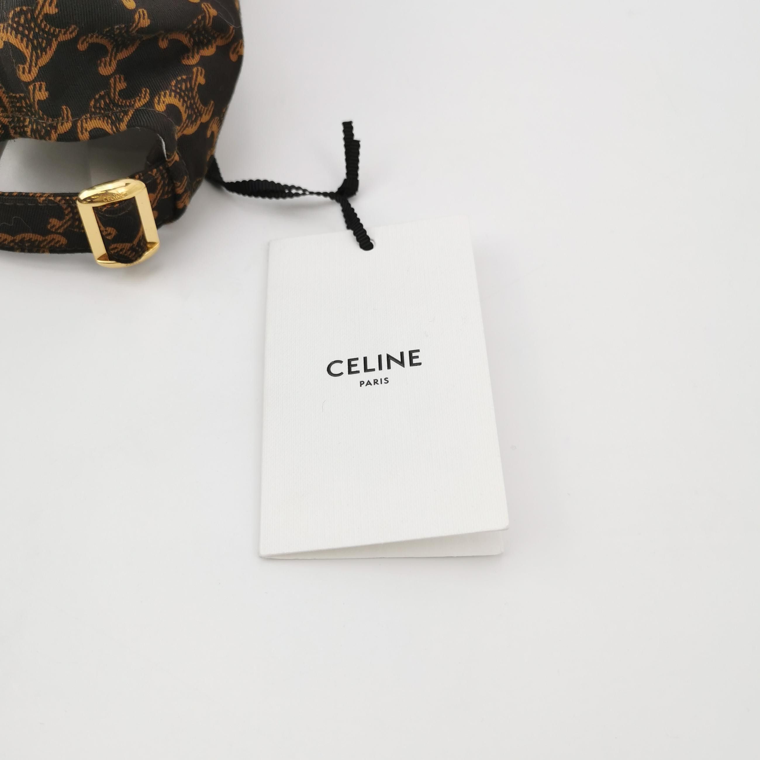 Celine Celine Triomphe Logo Baseball Cap Size ONE SIZE - 5 Thumbnail