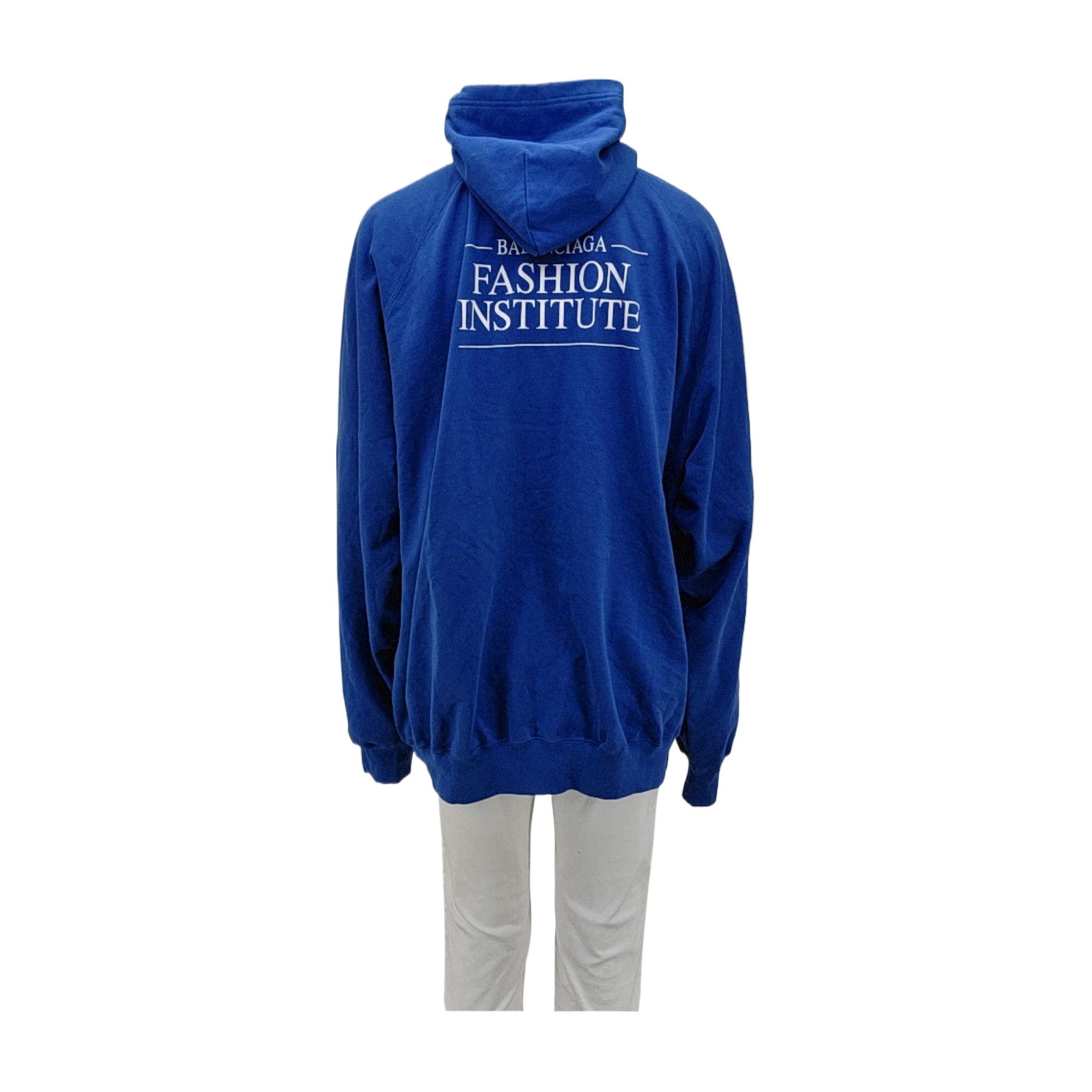 Balenciaga Balenciaga Fashion Institute Hoodie Blue Size S Size US S / EU 44-46 / 1 - 2 Thumbnail