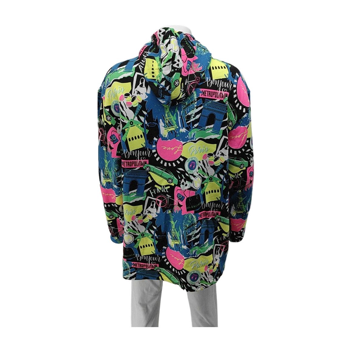 Balenciaga Balenciaga Bonjour Paris Print Hoodie Size XXS Size US XXS / EU 40 - 2 Thumbnail