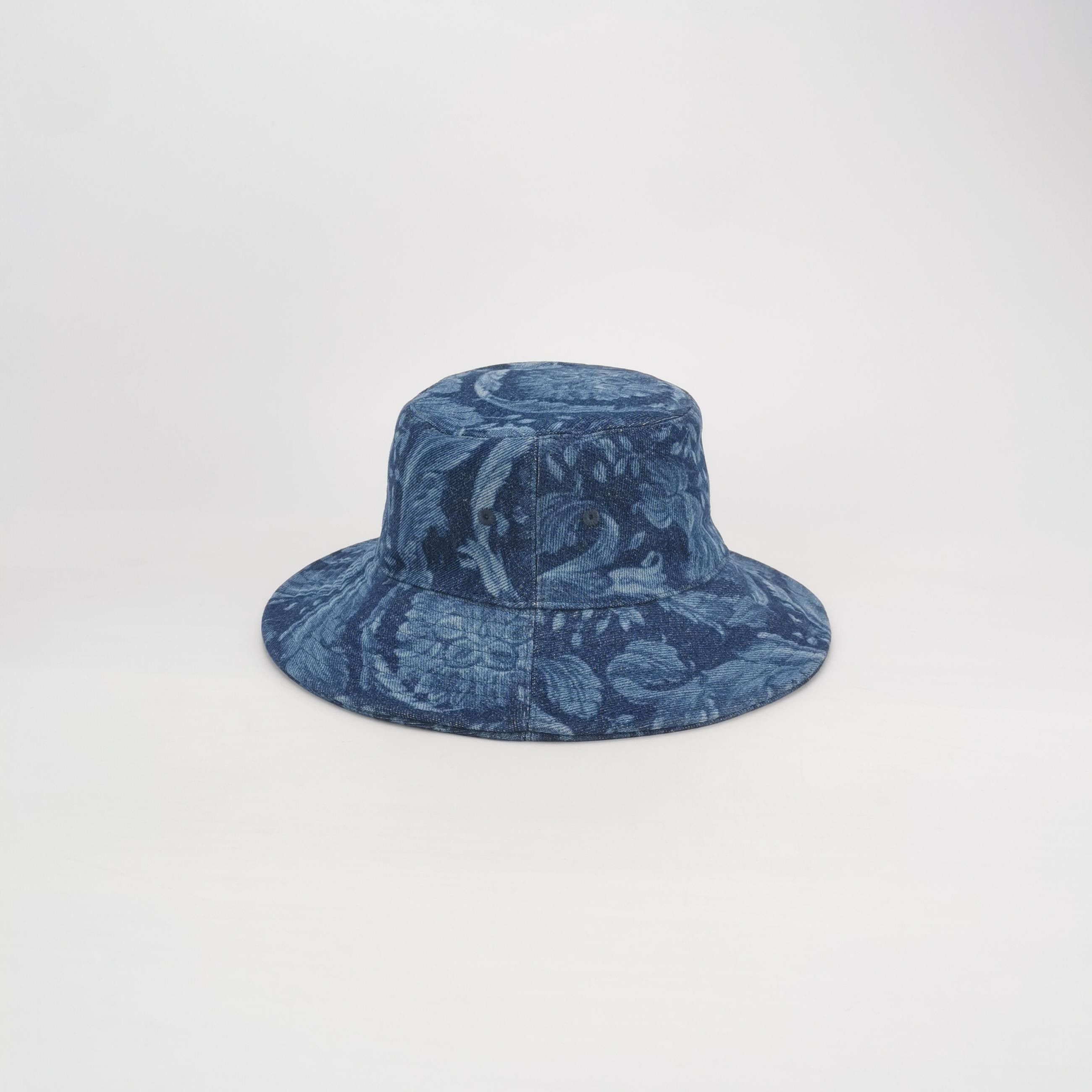Versace Versace Logo Denim Bucket Hat Size 57 Size ONE SIZE - 3 Thumbnail