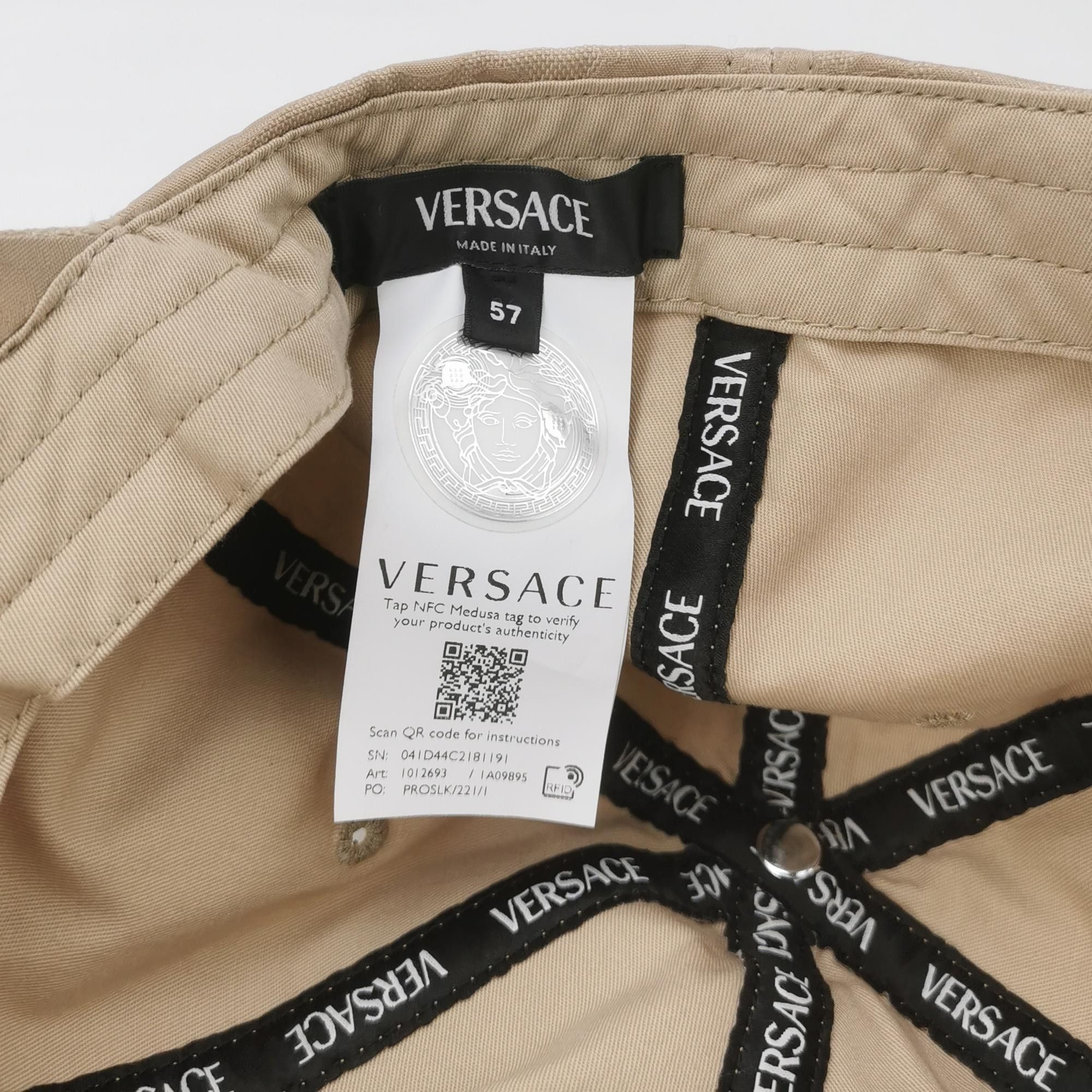 Versace Versace Monogram Baseball Cap Size 57 Size ONE SIZE - 5 Thumbnail